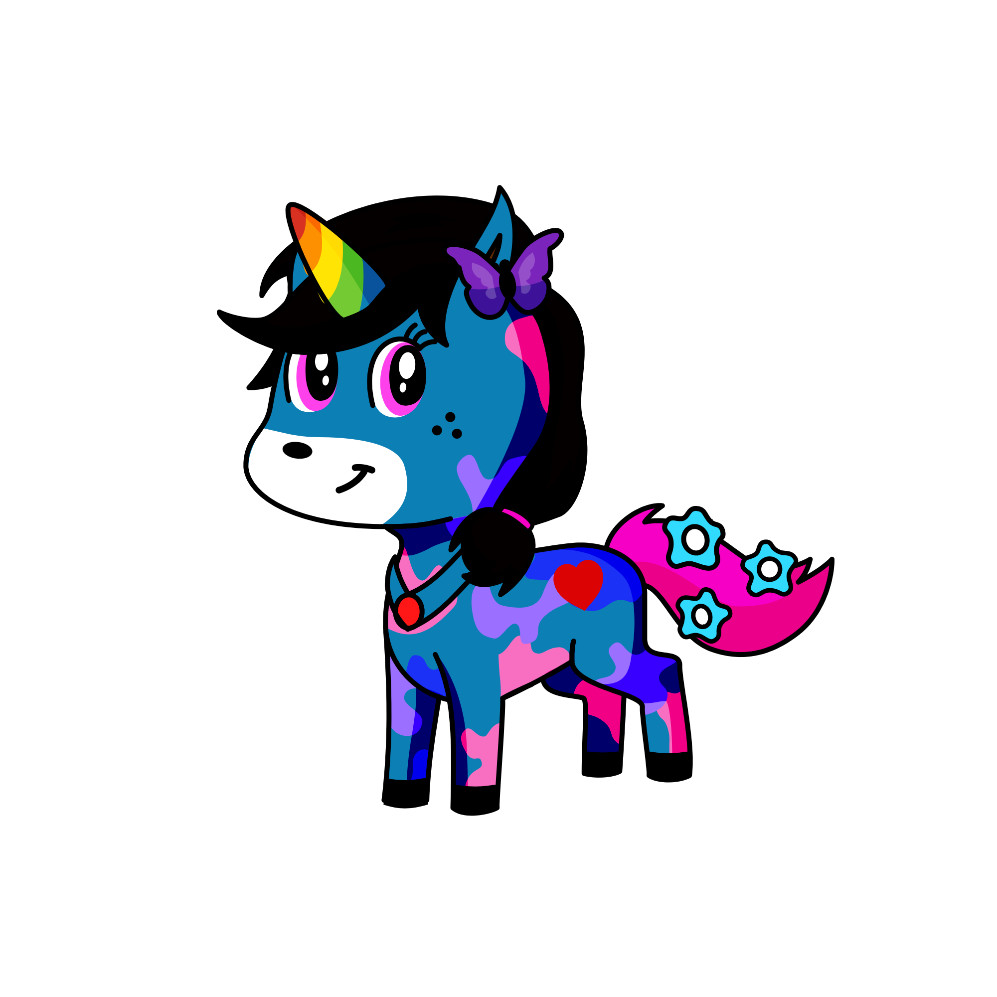 Sparkles, the unicorn