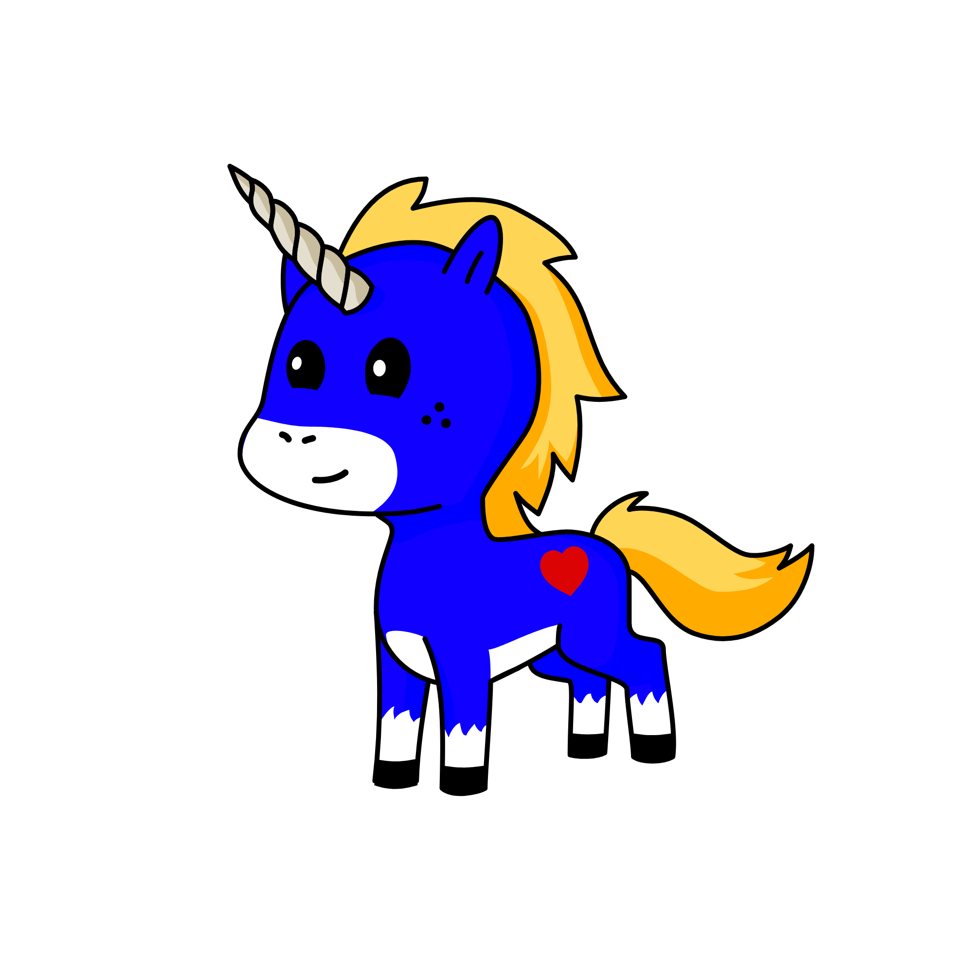 hat, the unicorn