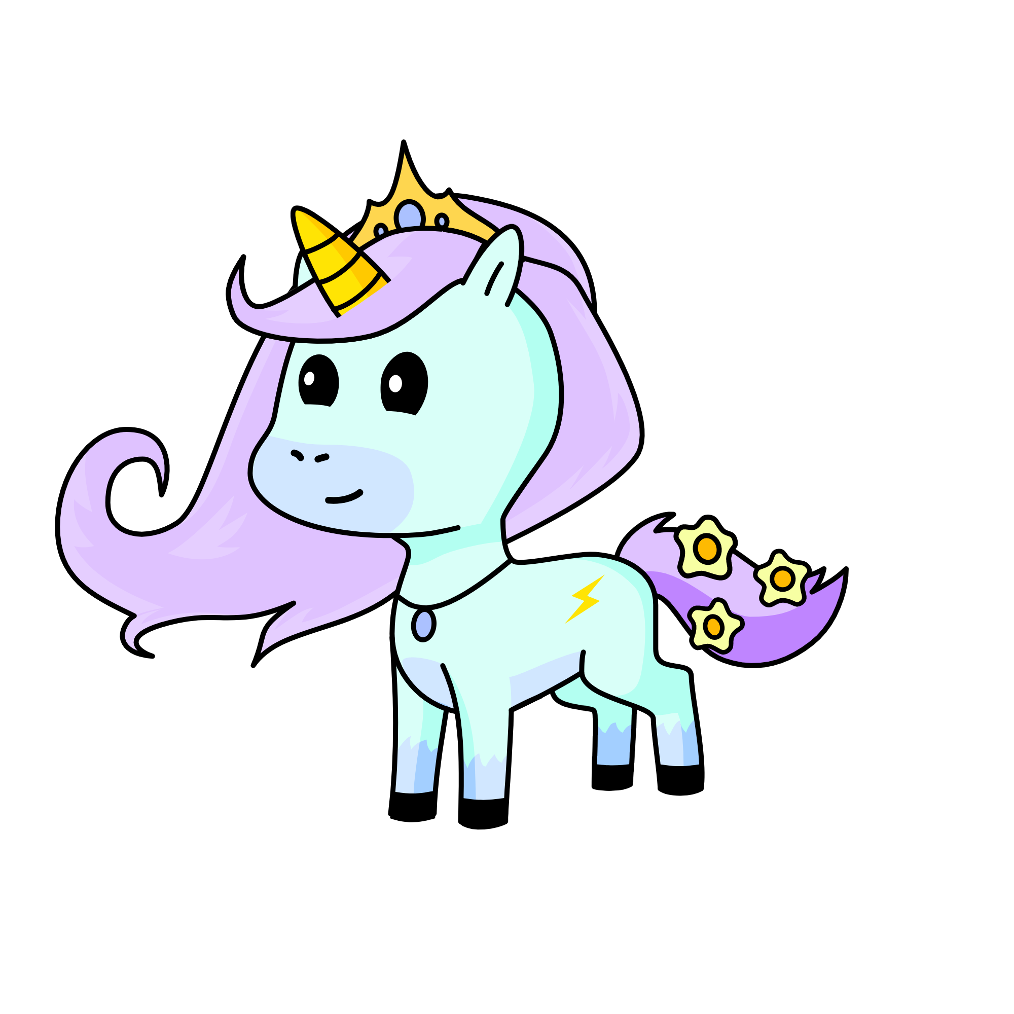 The Sparrow Queen, the unicorn
