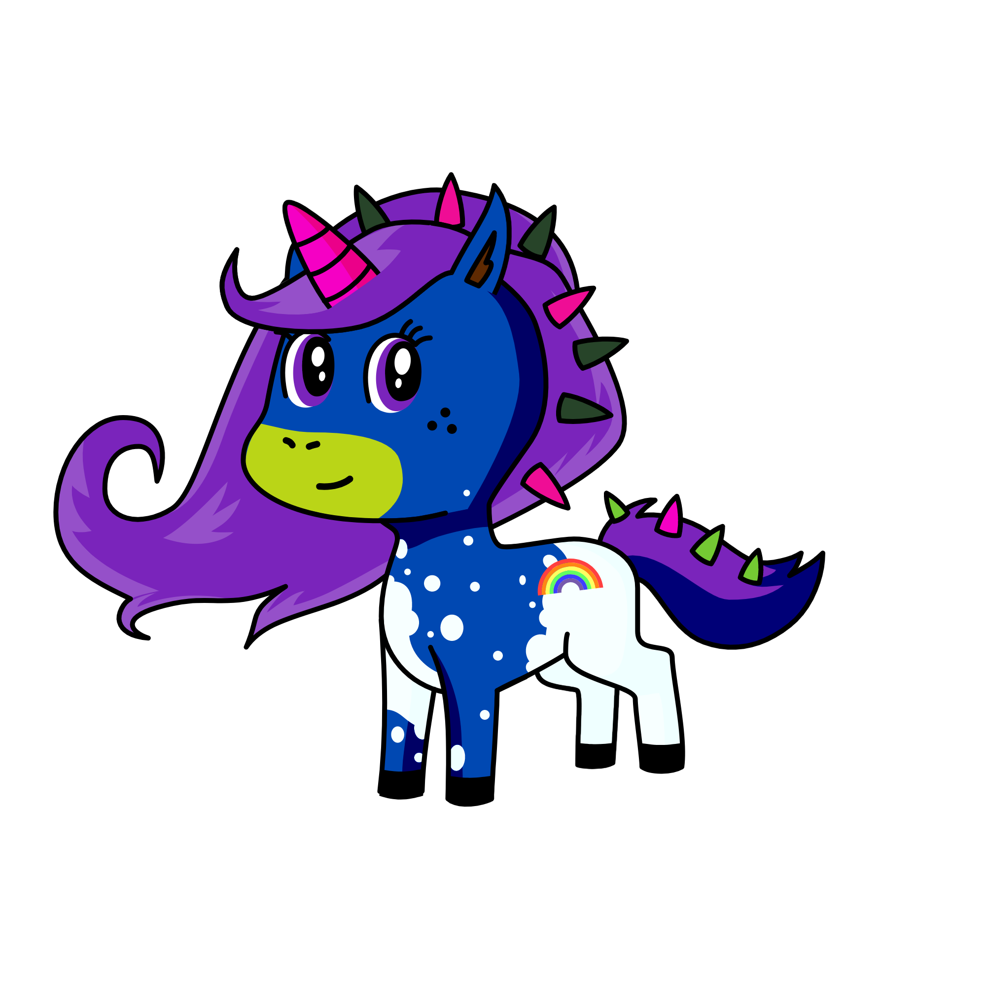 think noodle, the unicorn