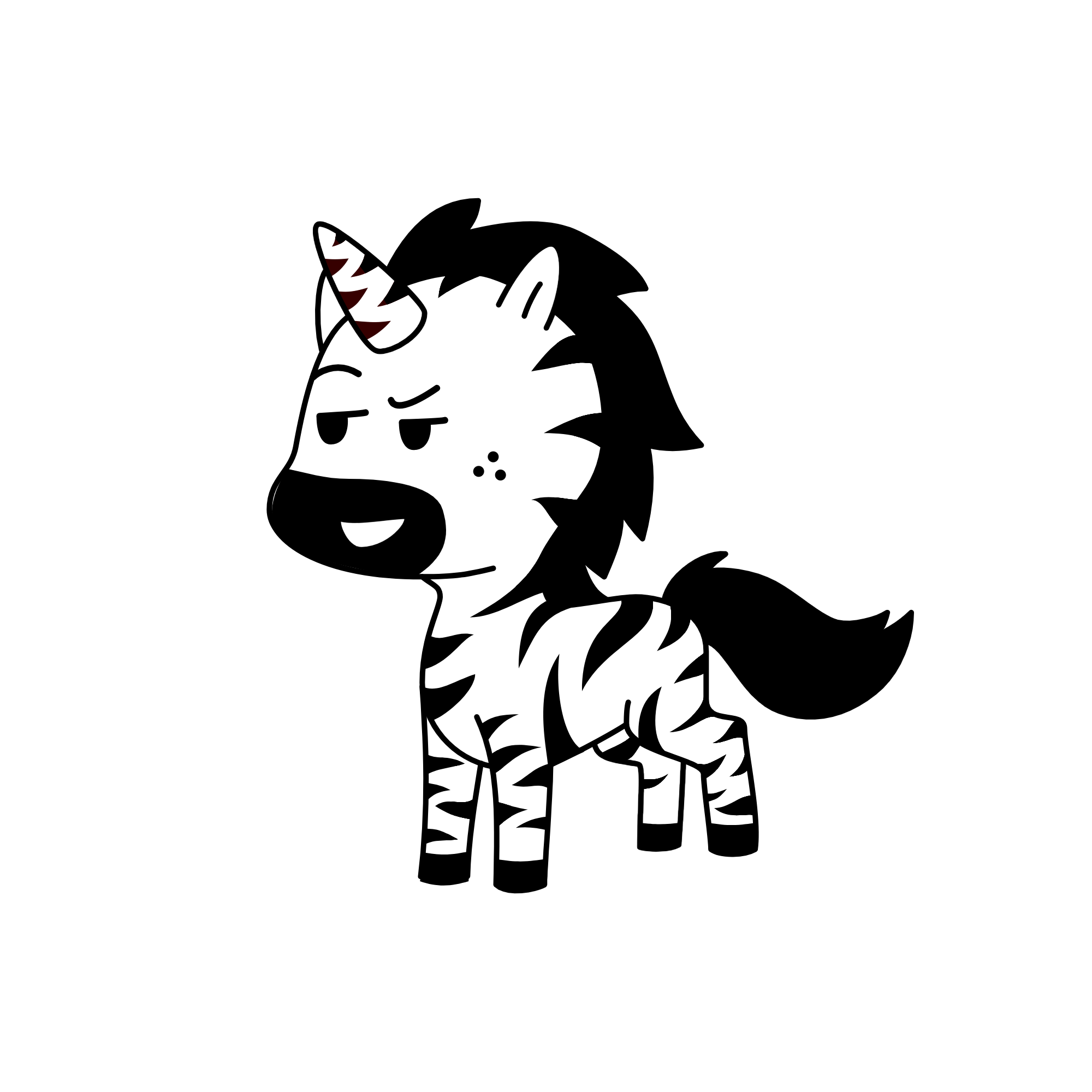 Zebra, the unicorn