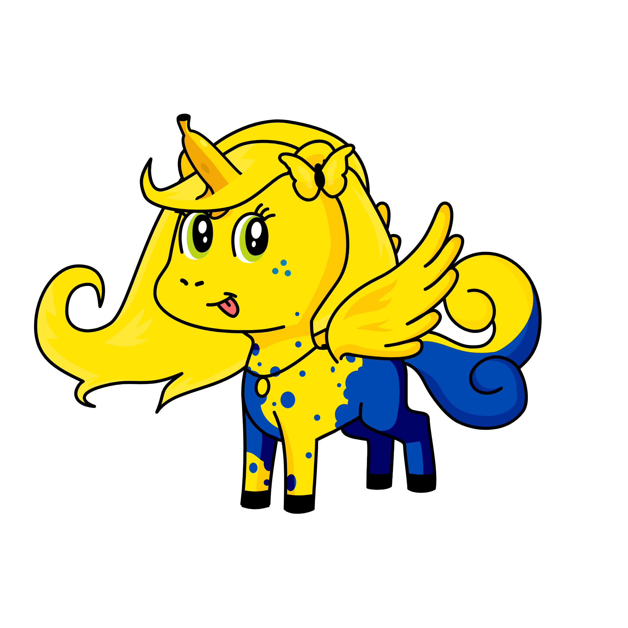 WHY DID I SPILL BANNANA ON MEEEEEEE, the unicorn