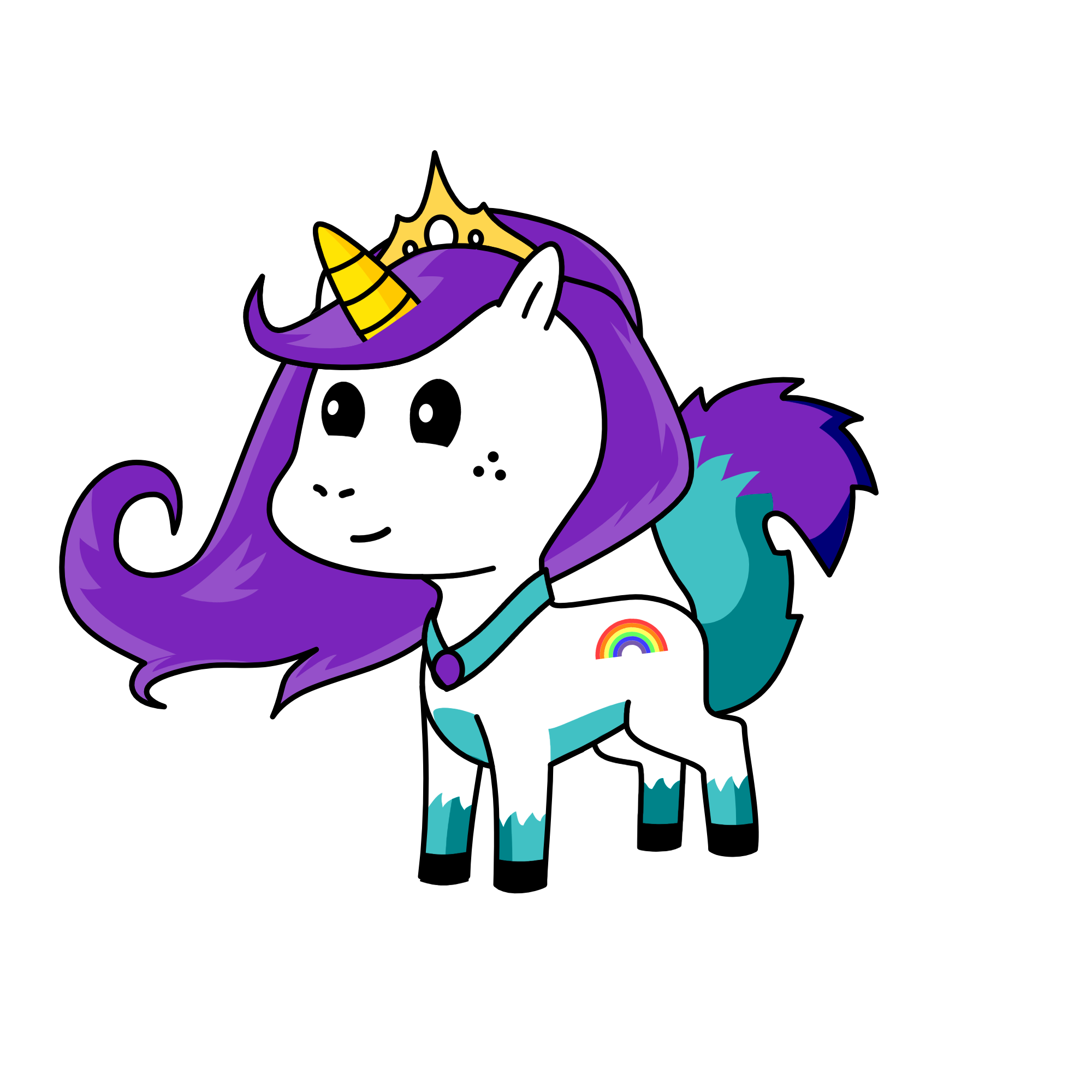 Moonlight, the unicorn