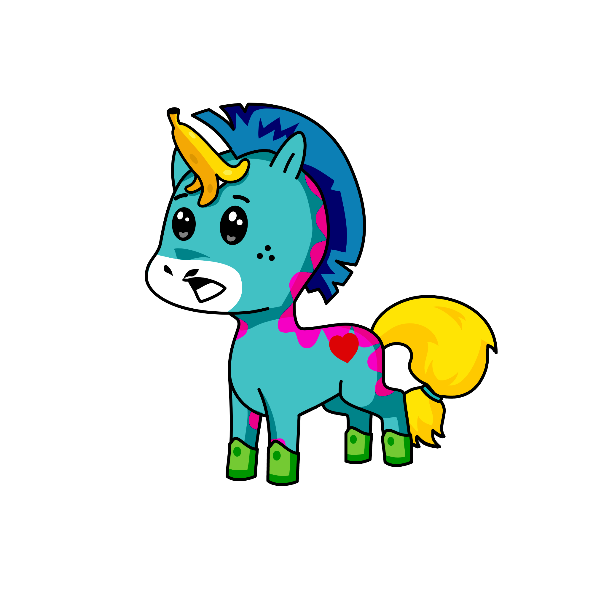 d, the unicorn
