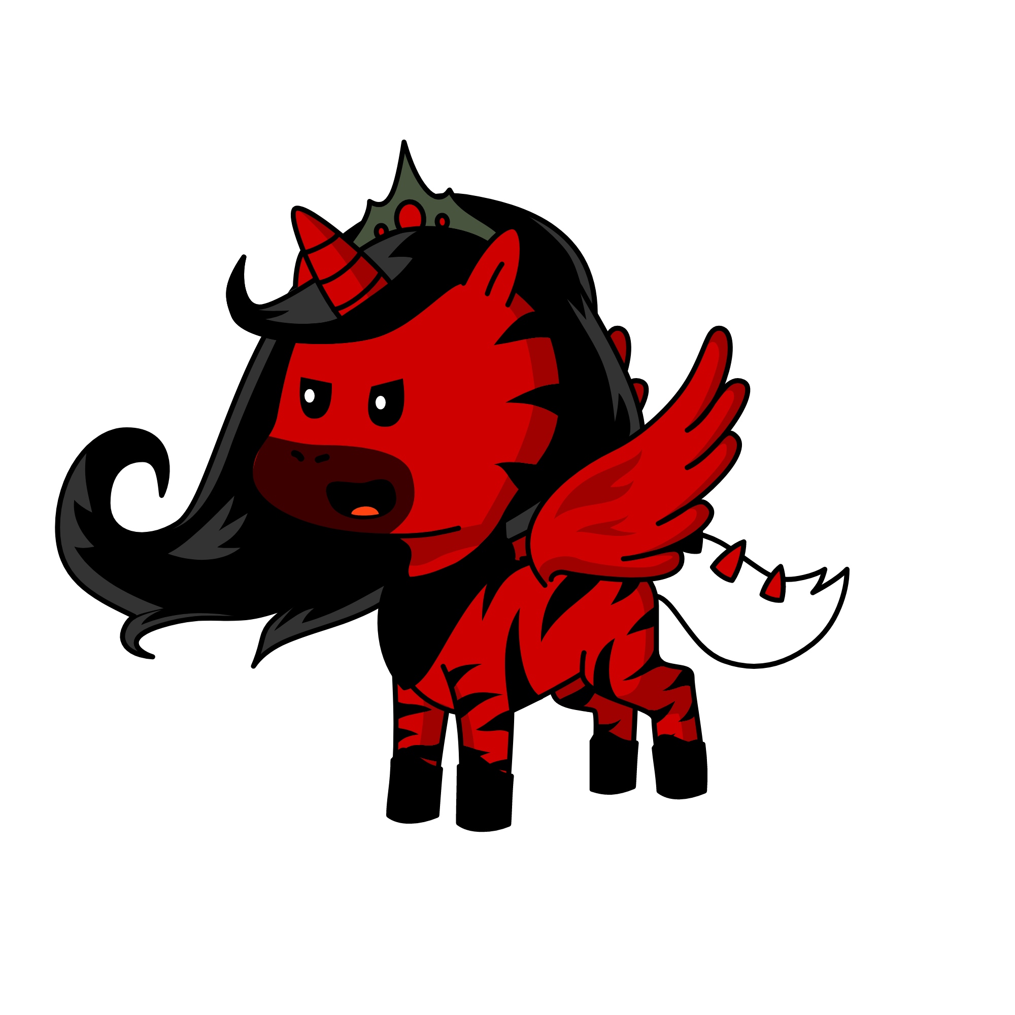demonu karaliaus dukra, the unicorn