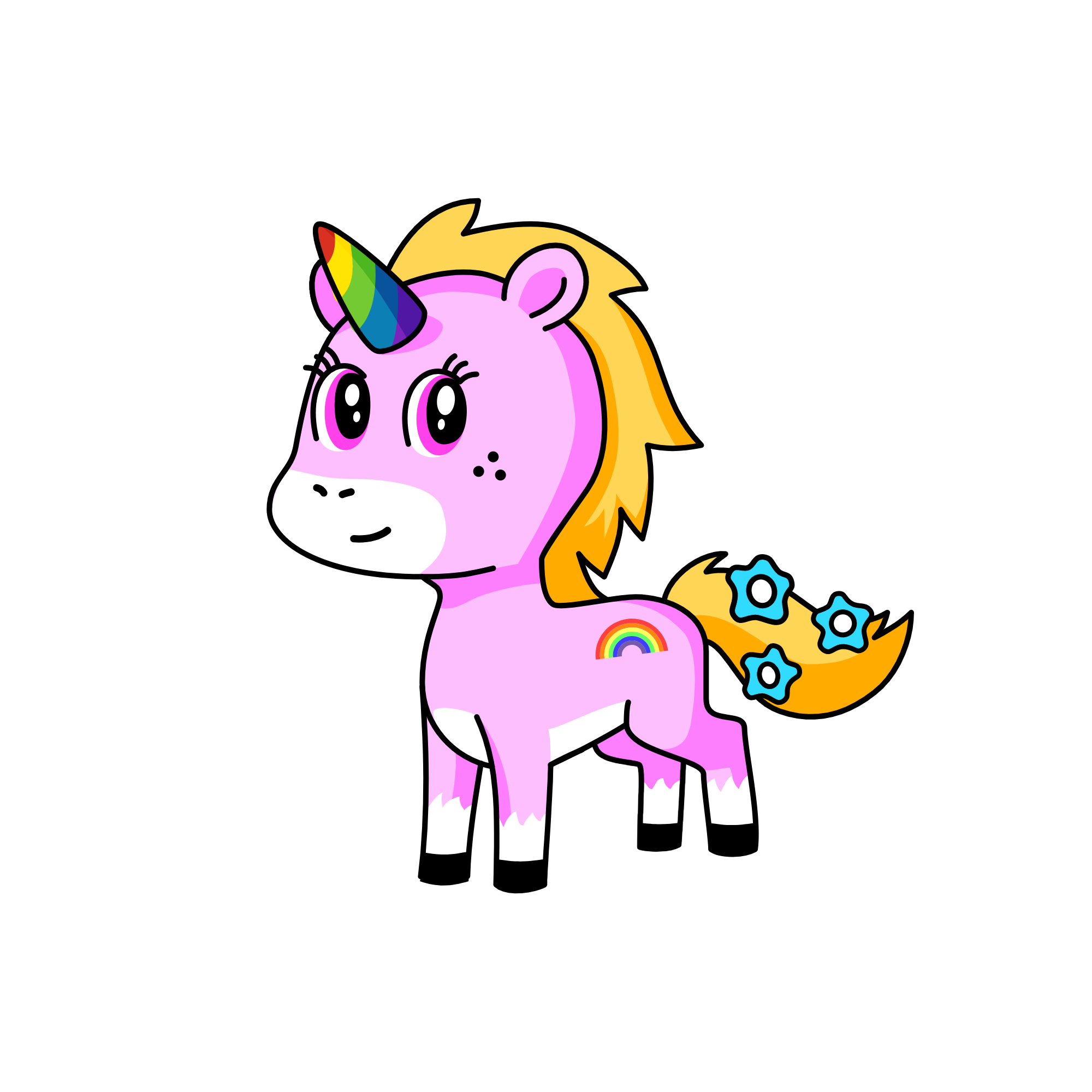 pinky, the unicorn
