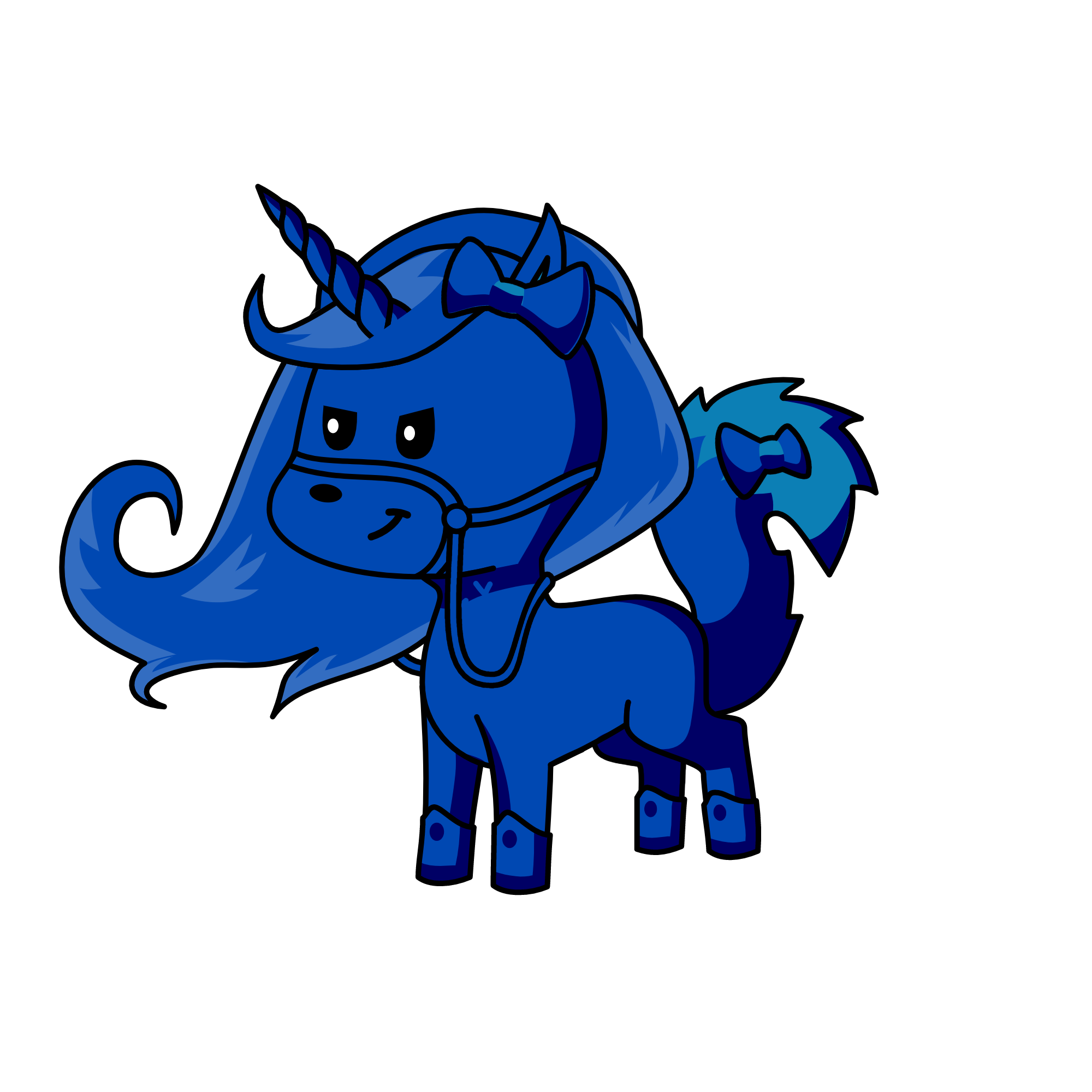 Bleu, the unicorn