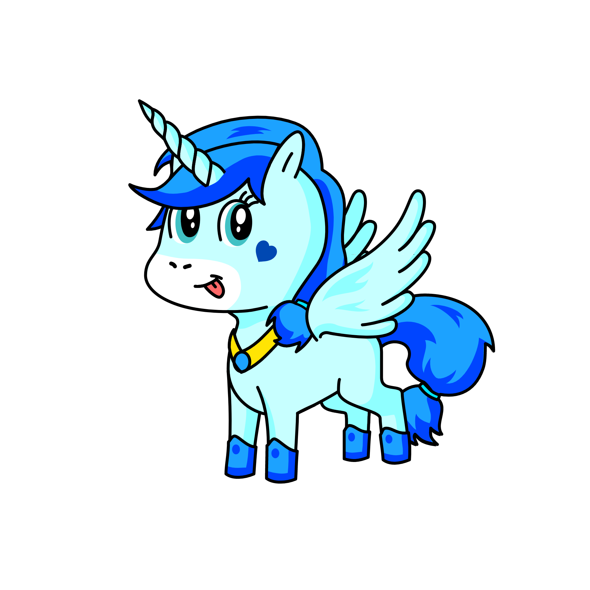 Winter, the unicorn