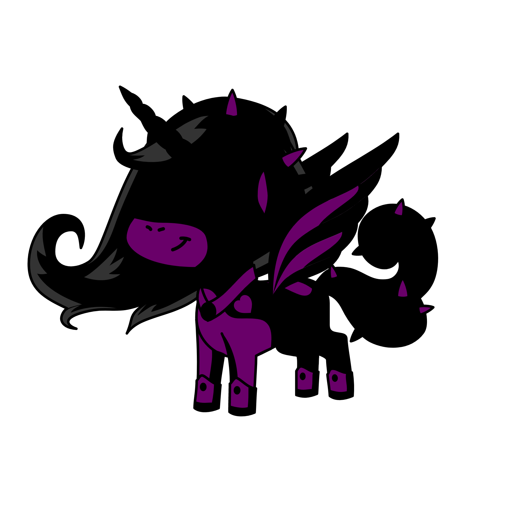 Queen Of The Dark/Bad, the unicorn