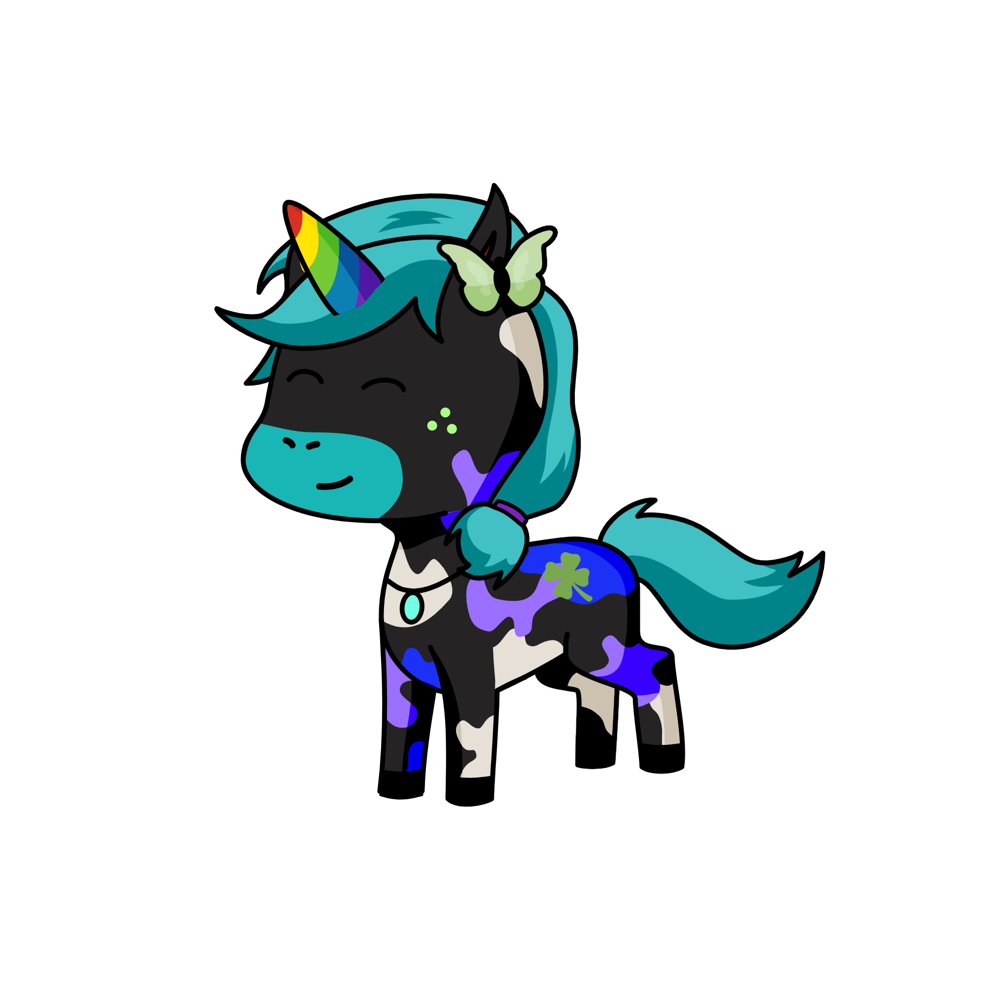 Rainbo, the unicorn