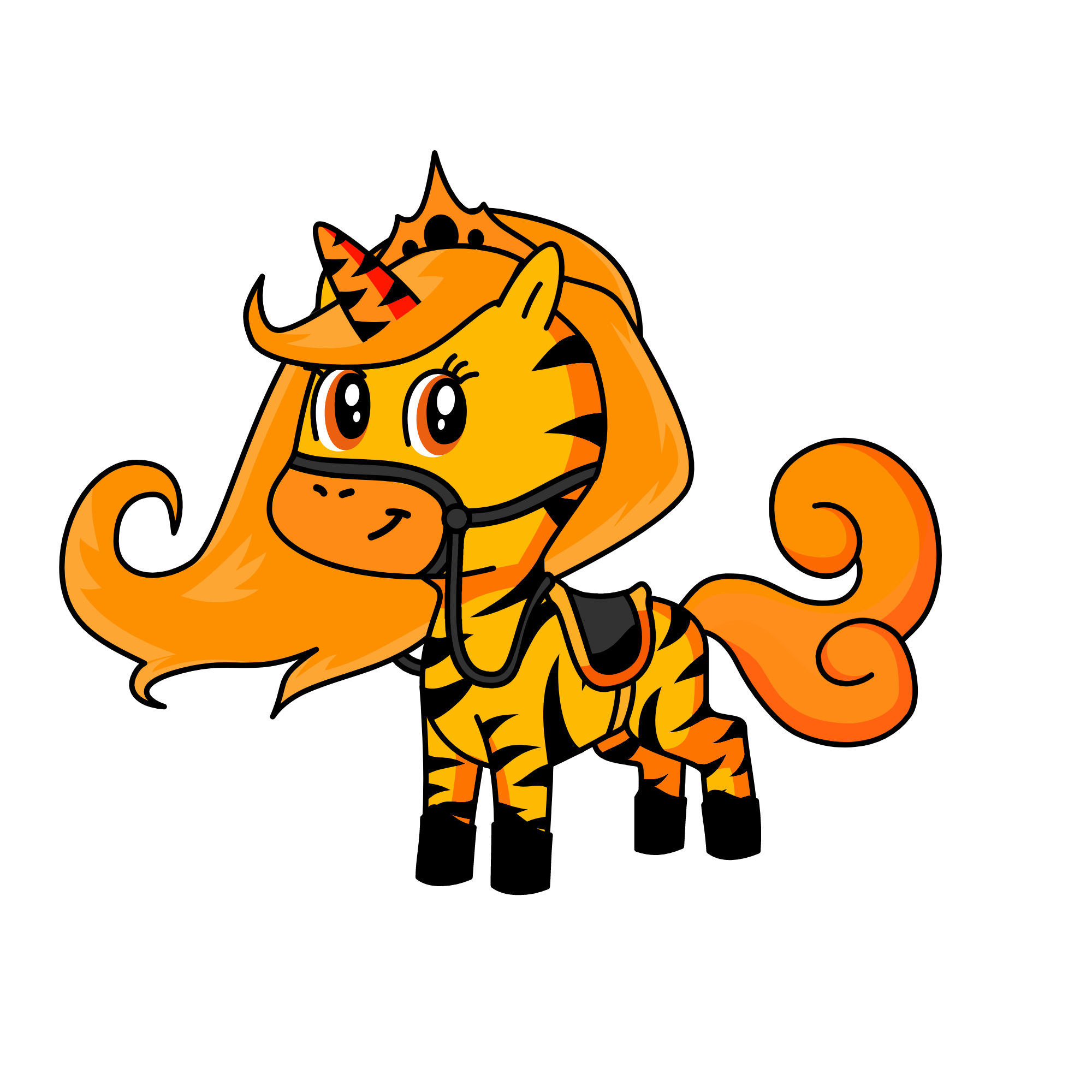 Princess Tigerness, the unicorn