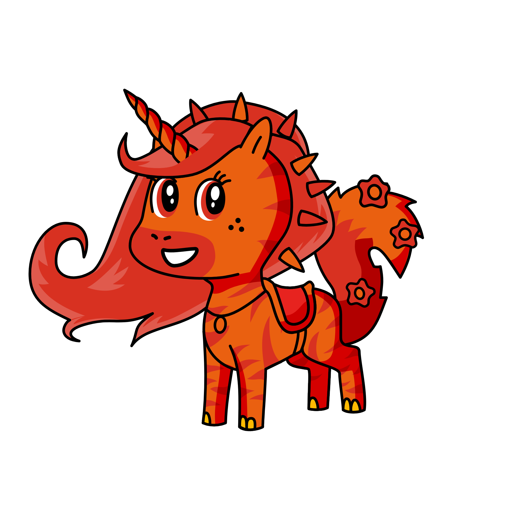 fire unicorn, the unicorn