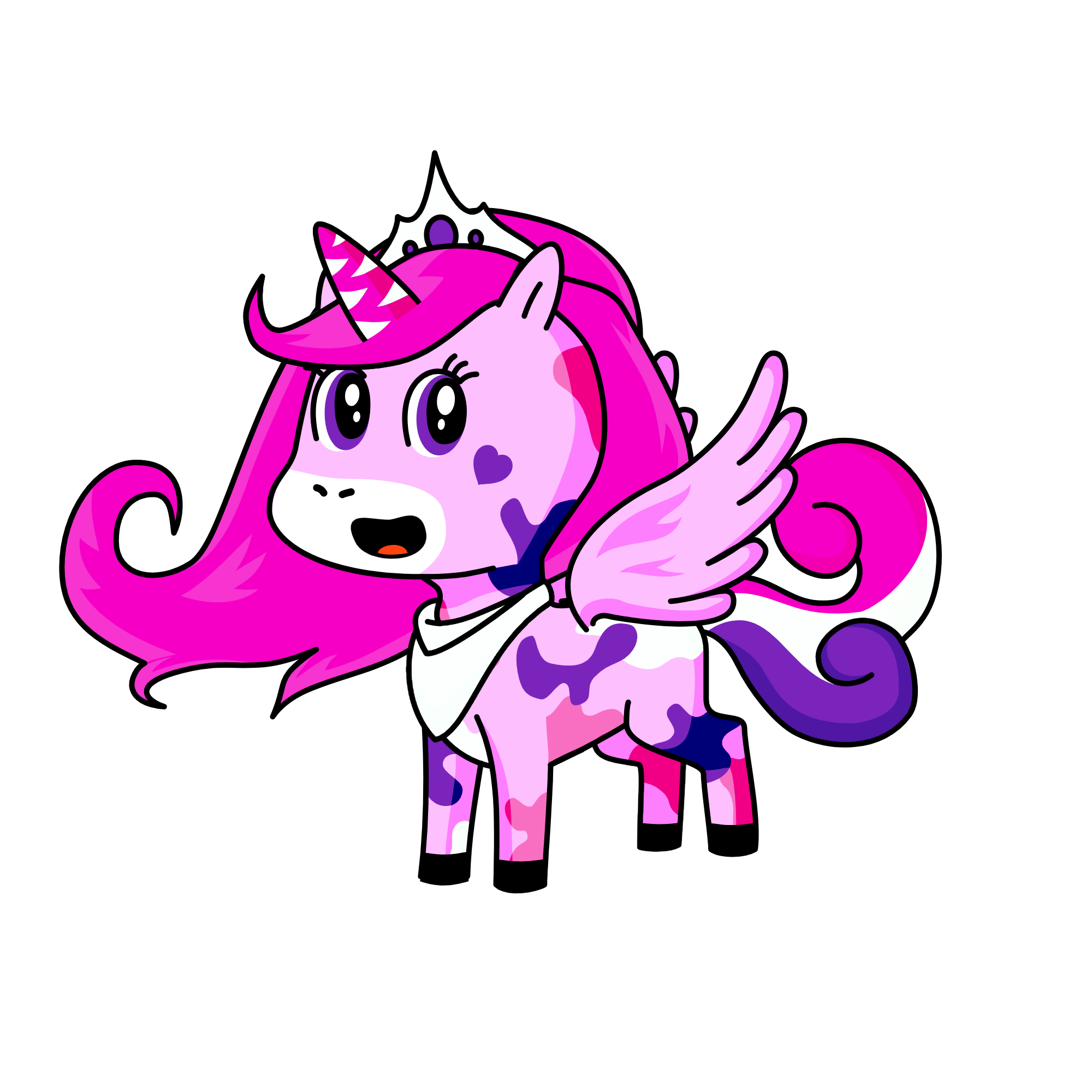 Pinkey, the unicorn