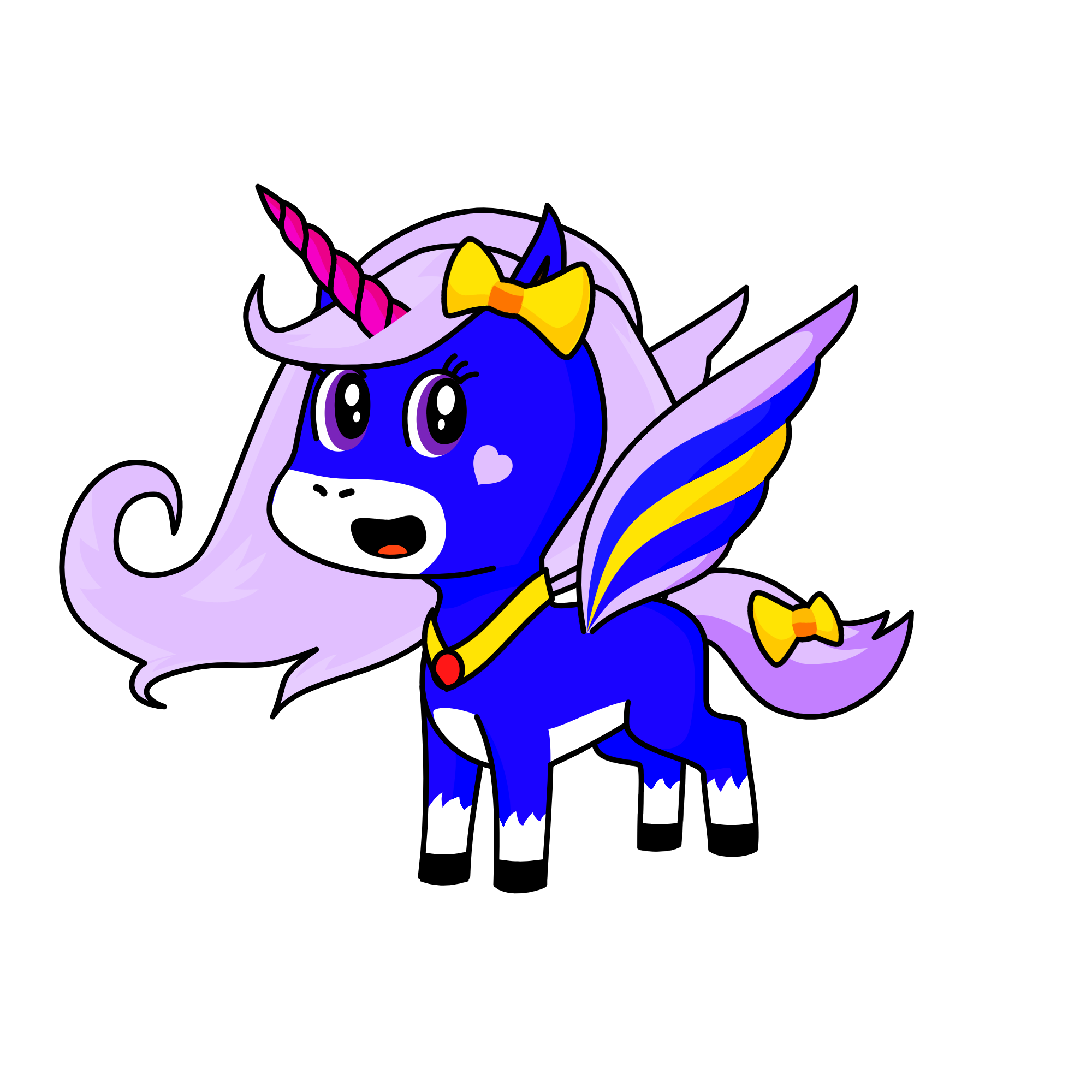 yellow, the unicorn