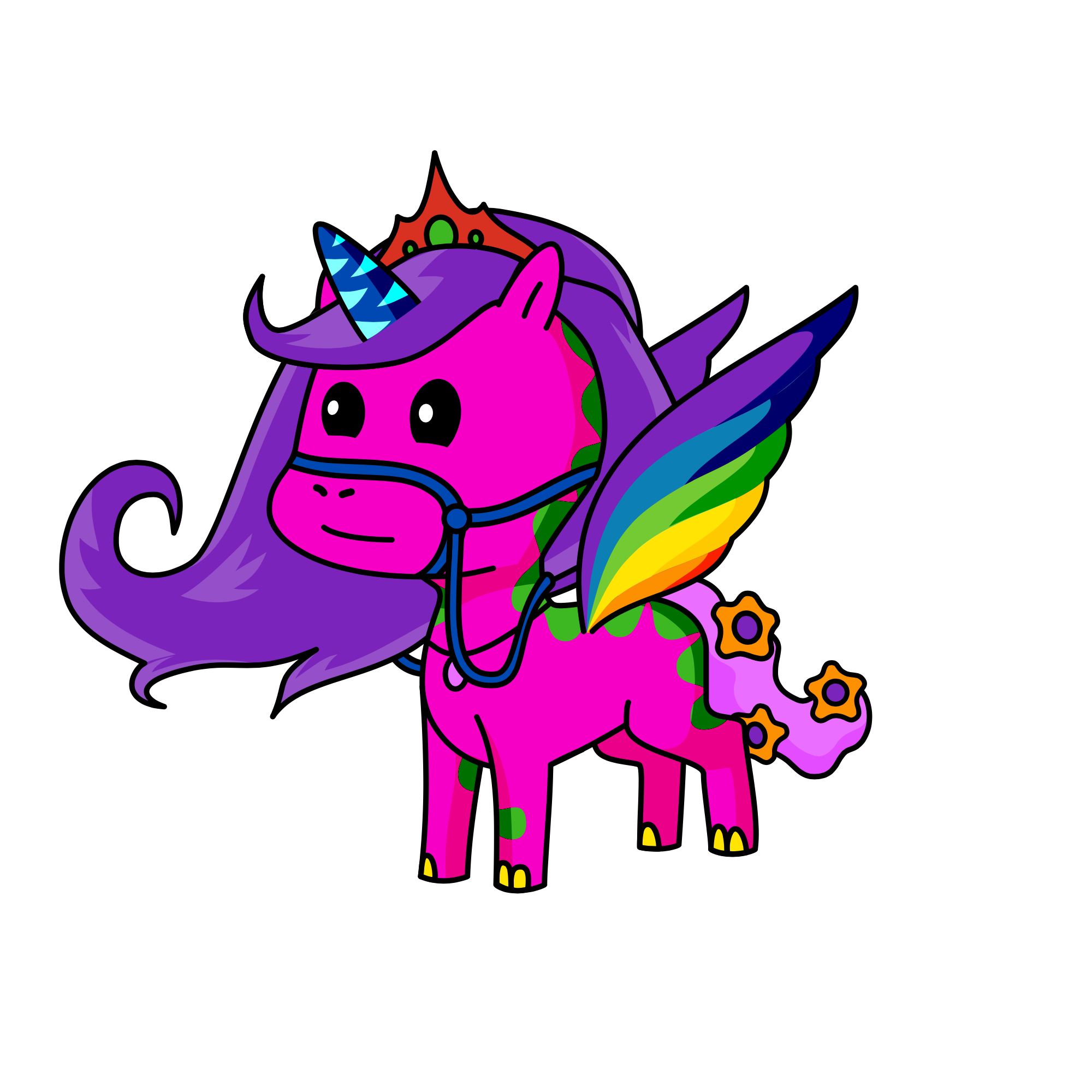Bubbles, the unicorn