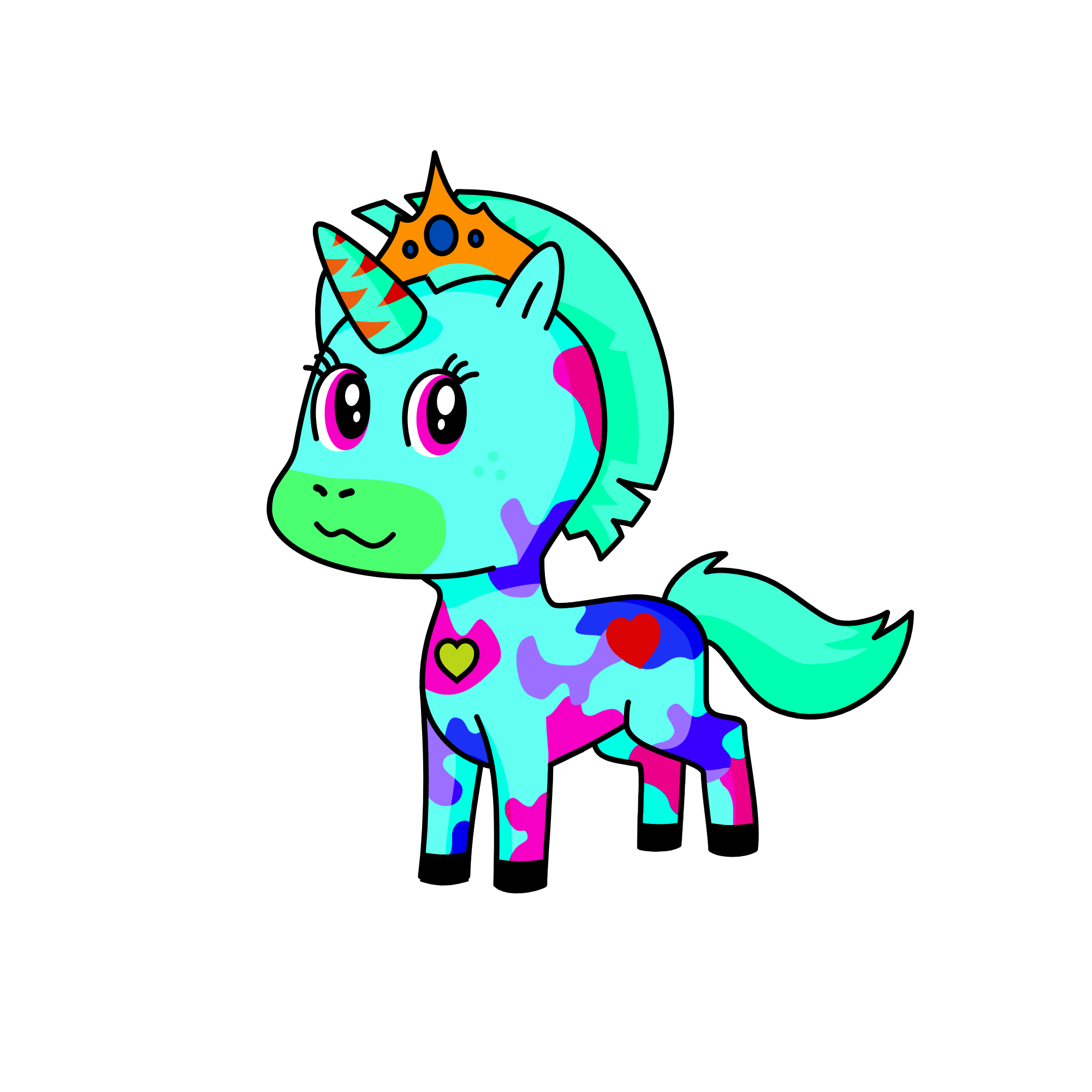 coton candy, the unicorn