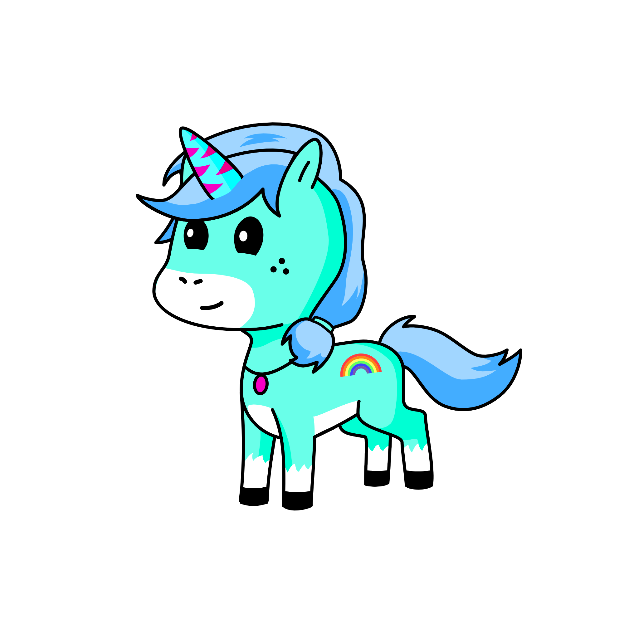 coton candy, the unicorn