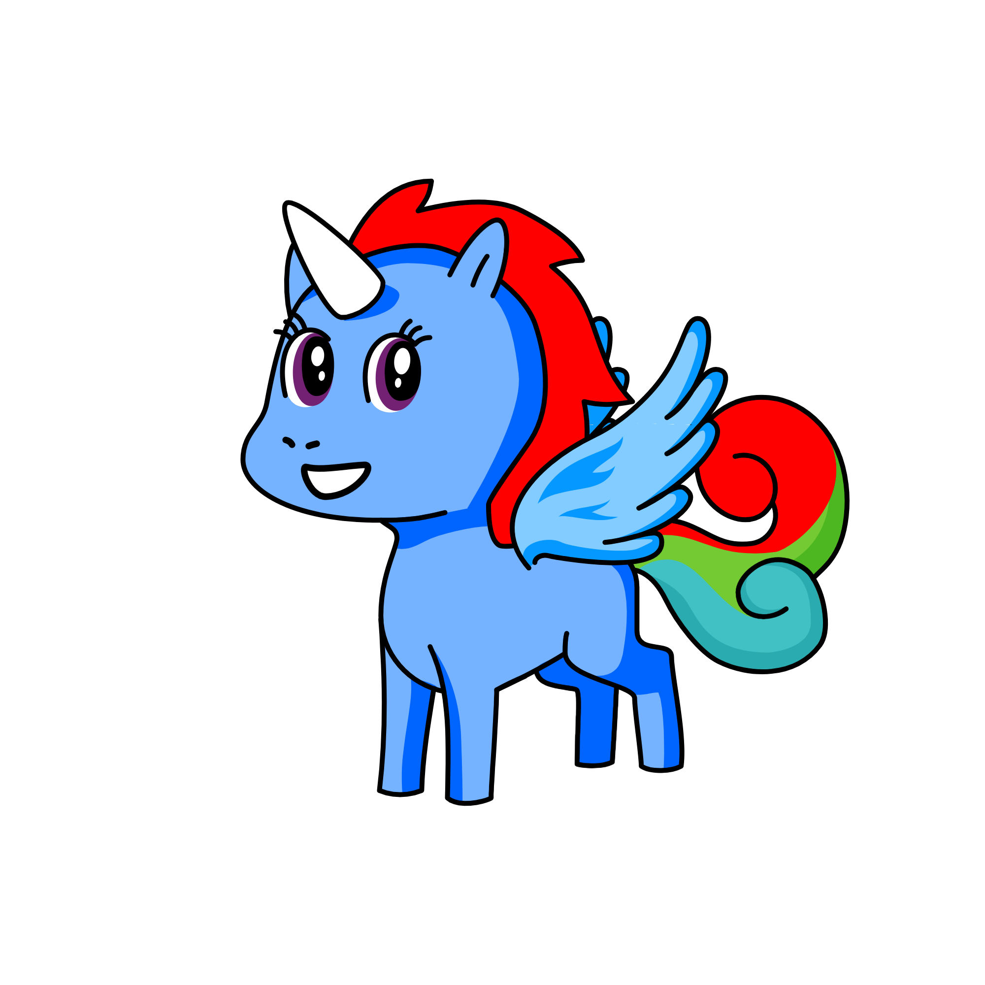 almost rainbow, the unicorn