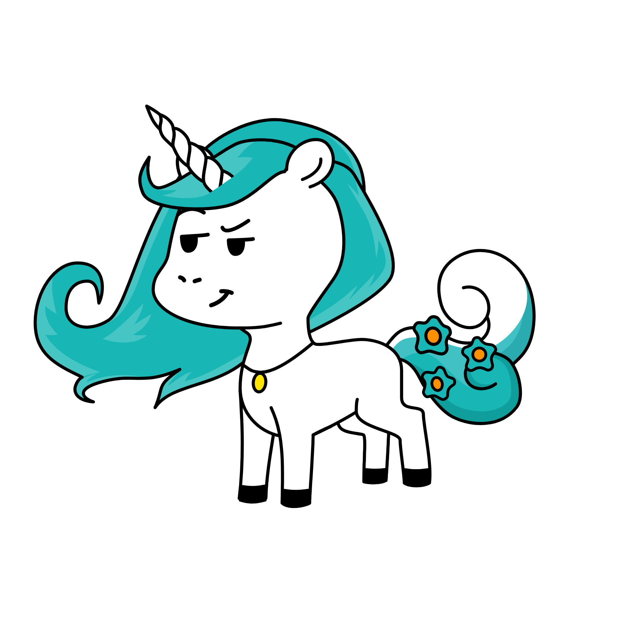 cloudy, the unicorn