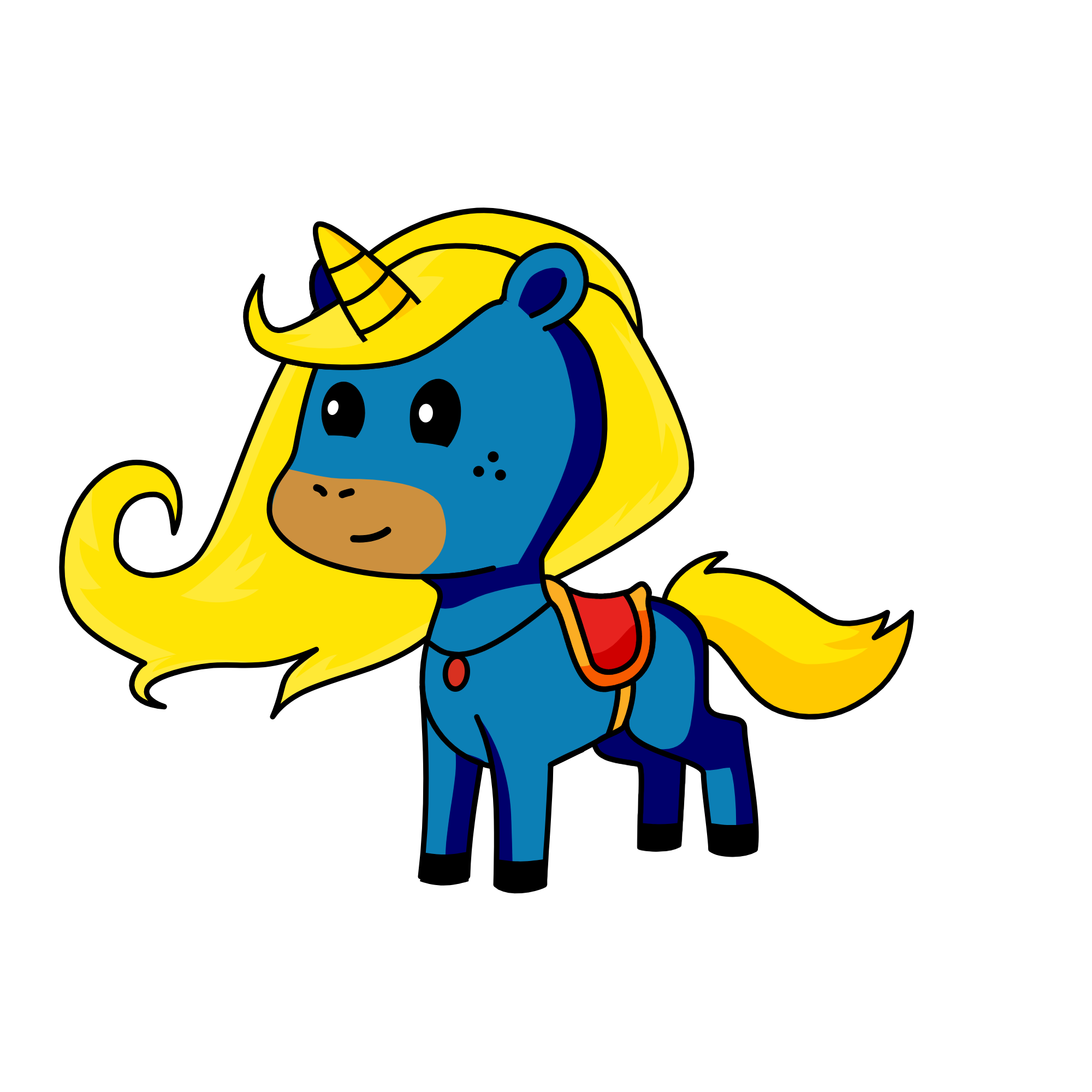 Cloudy, the unicorn