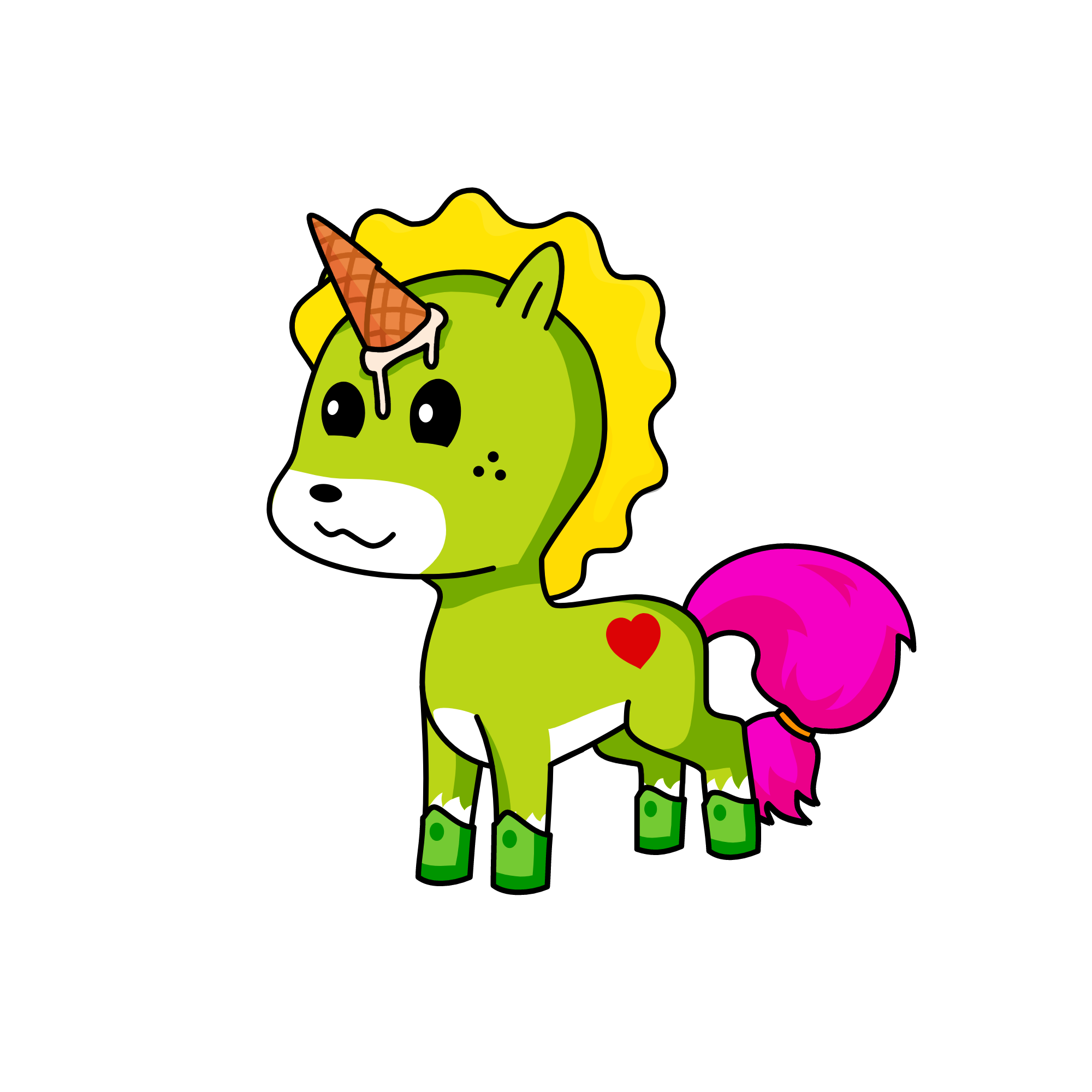 Waffle, the unicorn