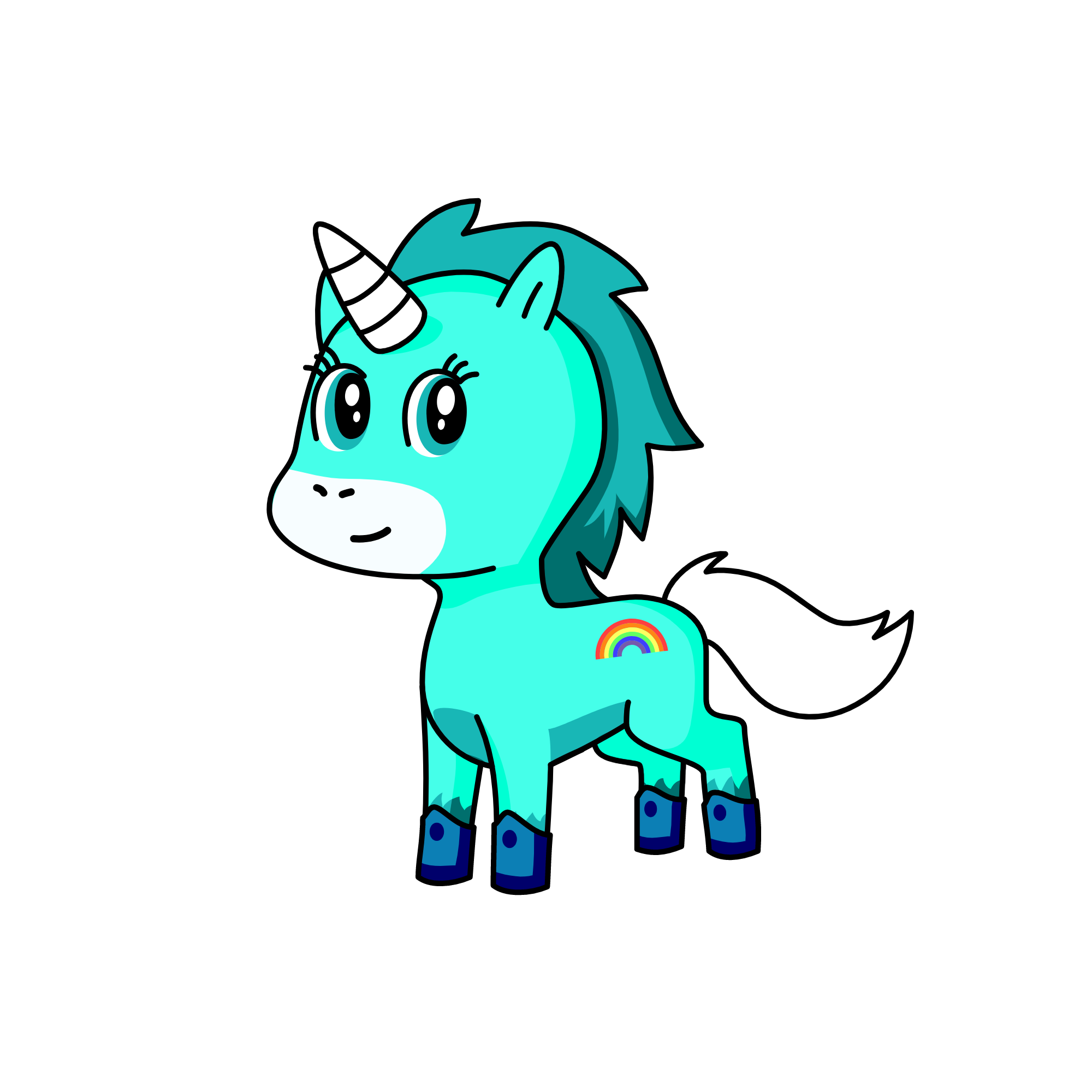 rainbow dash, the unicorn