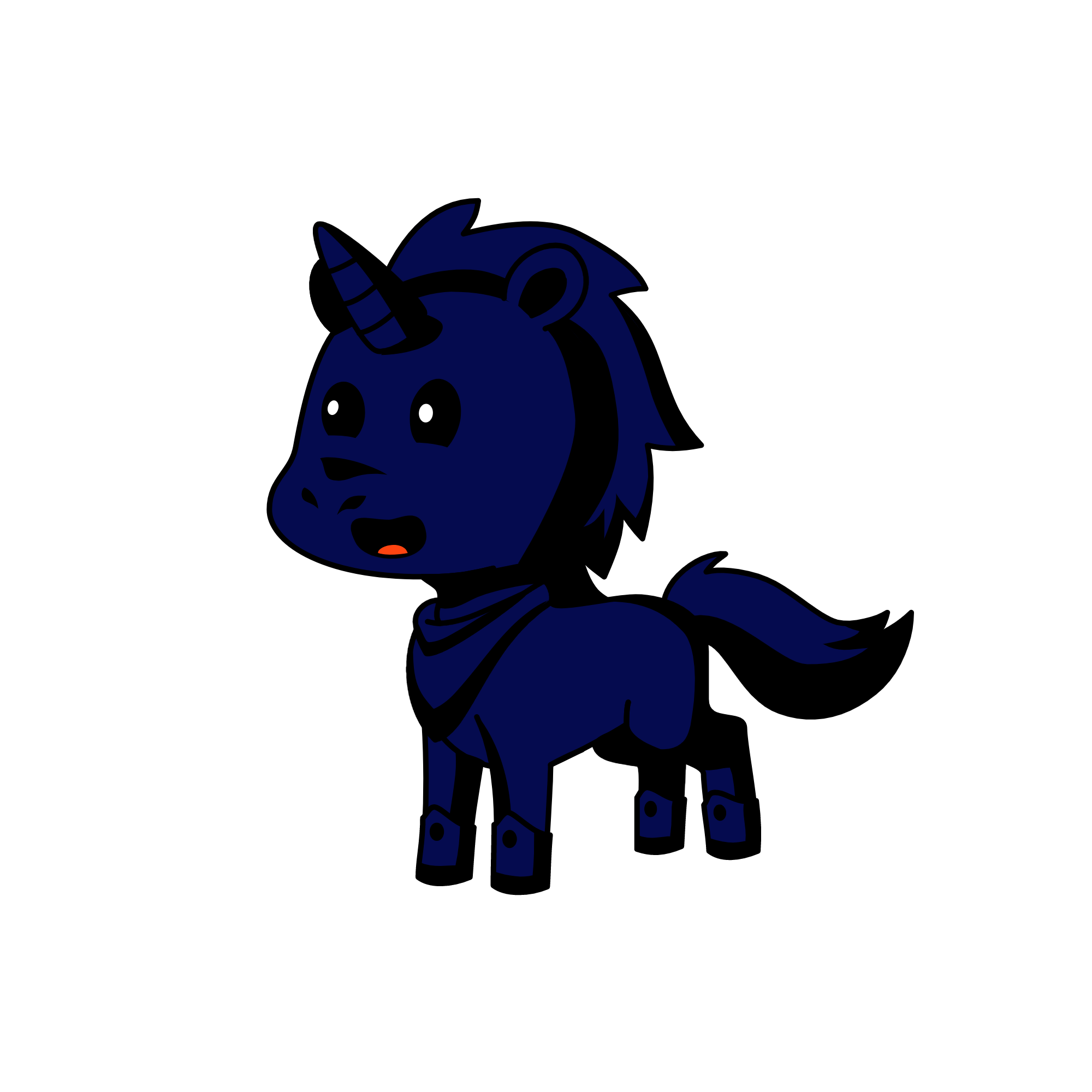 Dark, the unicorn