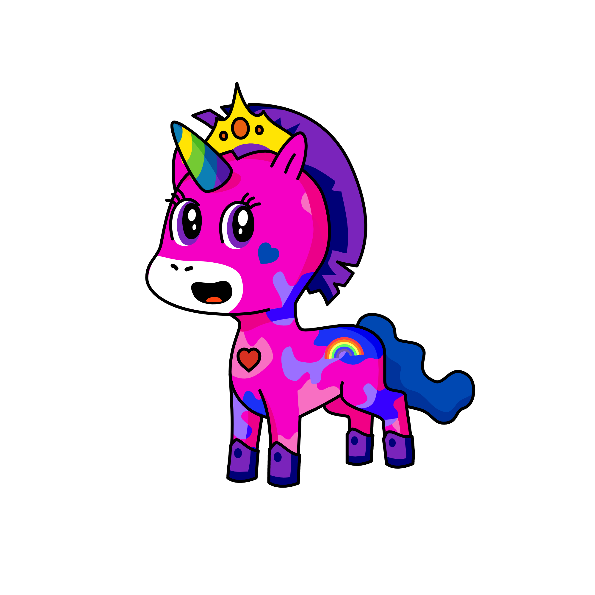 rainbowcorn, the unicorn