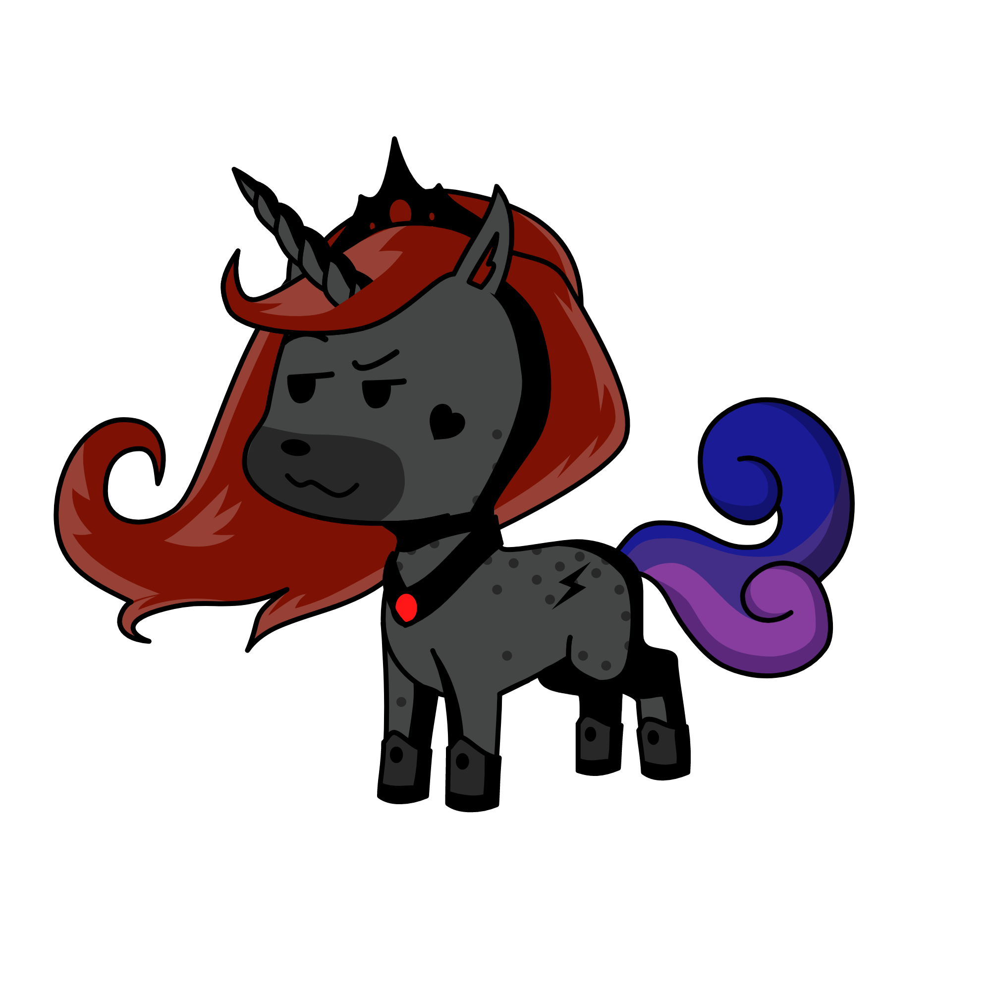 Cloudy, the unicorn