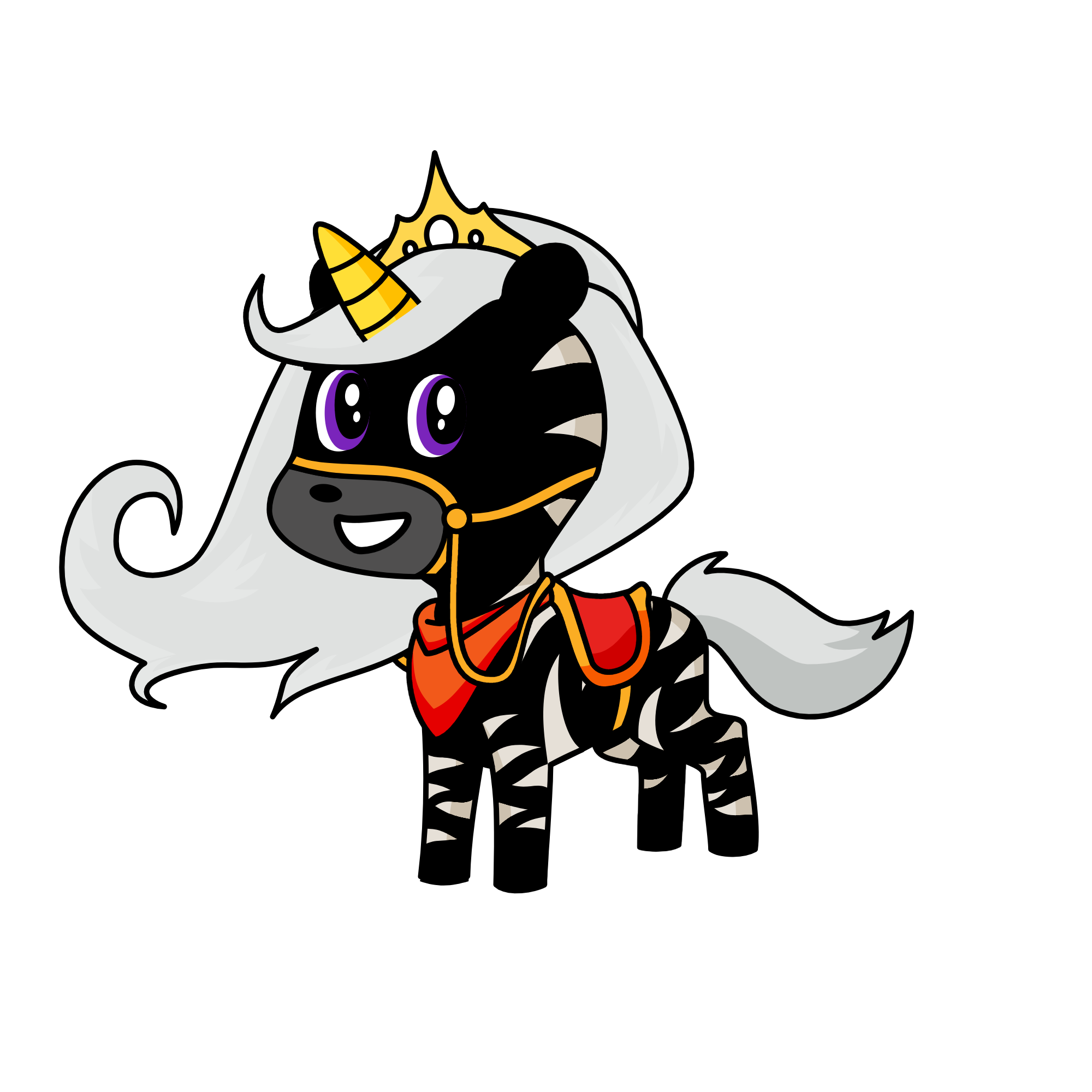 Blacky, the unicorn
