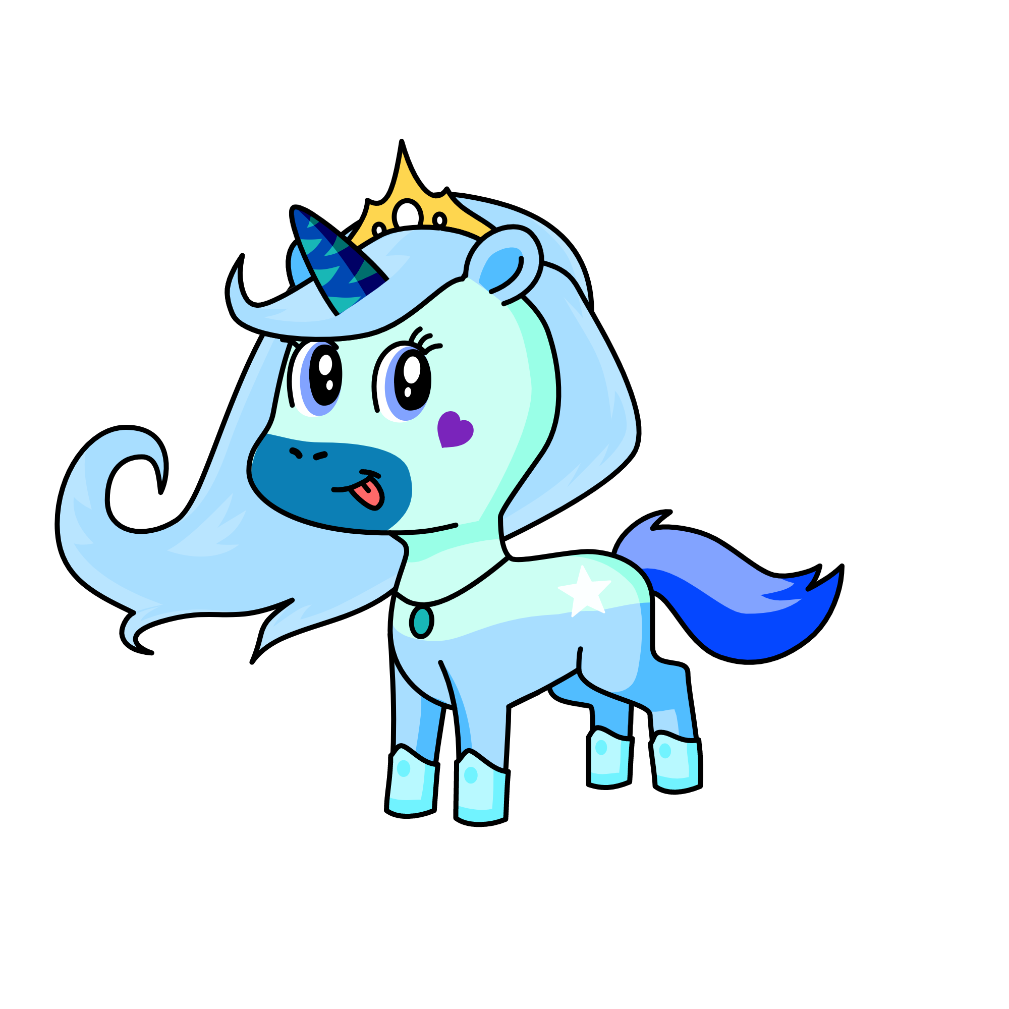 גה, the unicorn