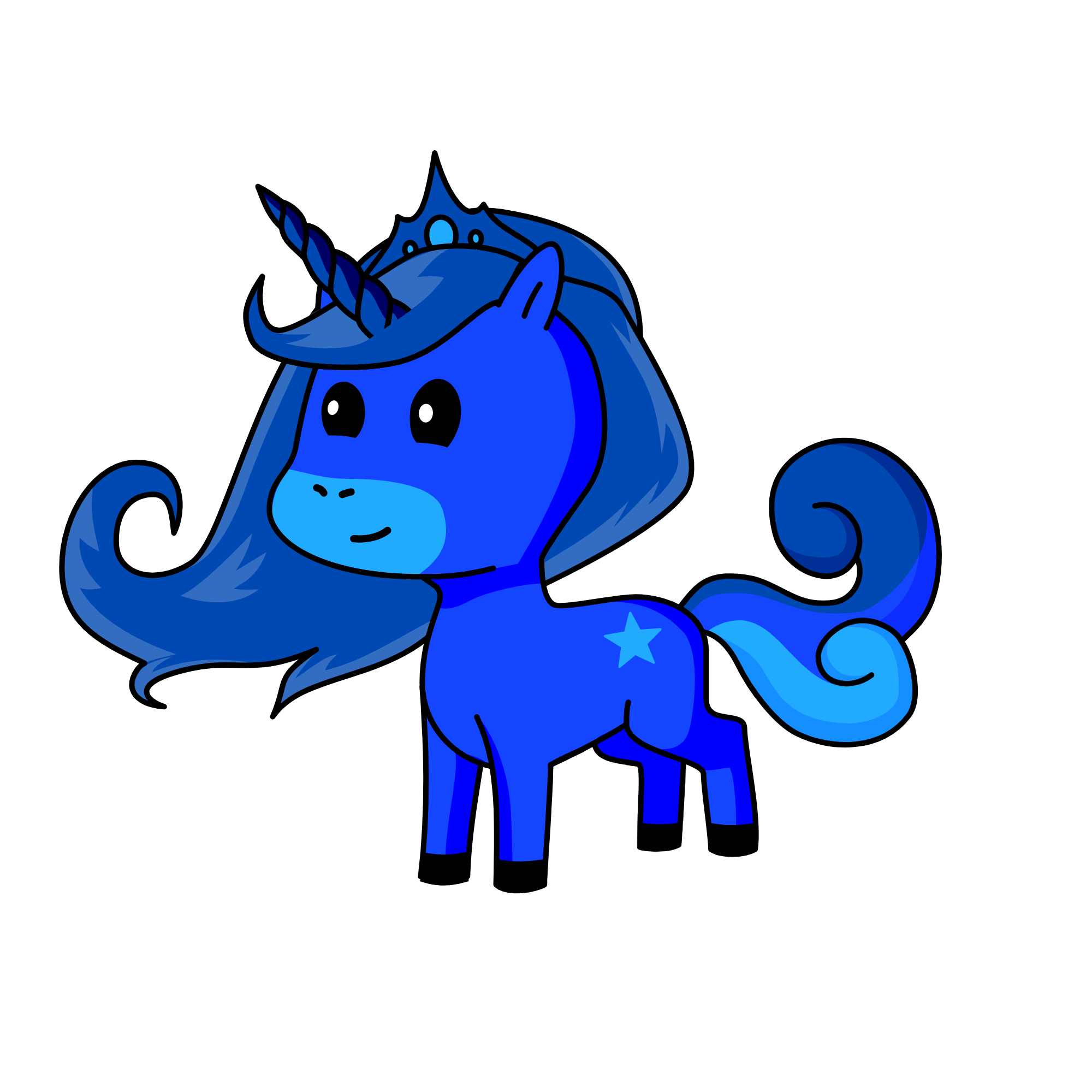 princess Luna, the unicorn