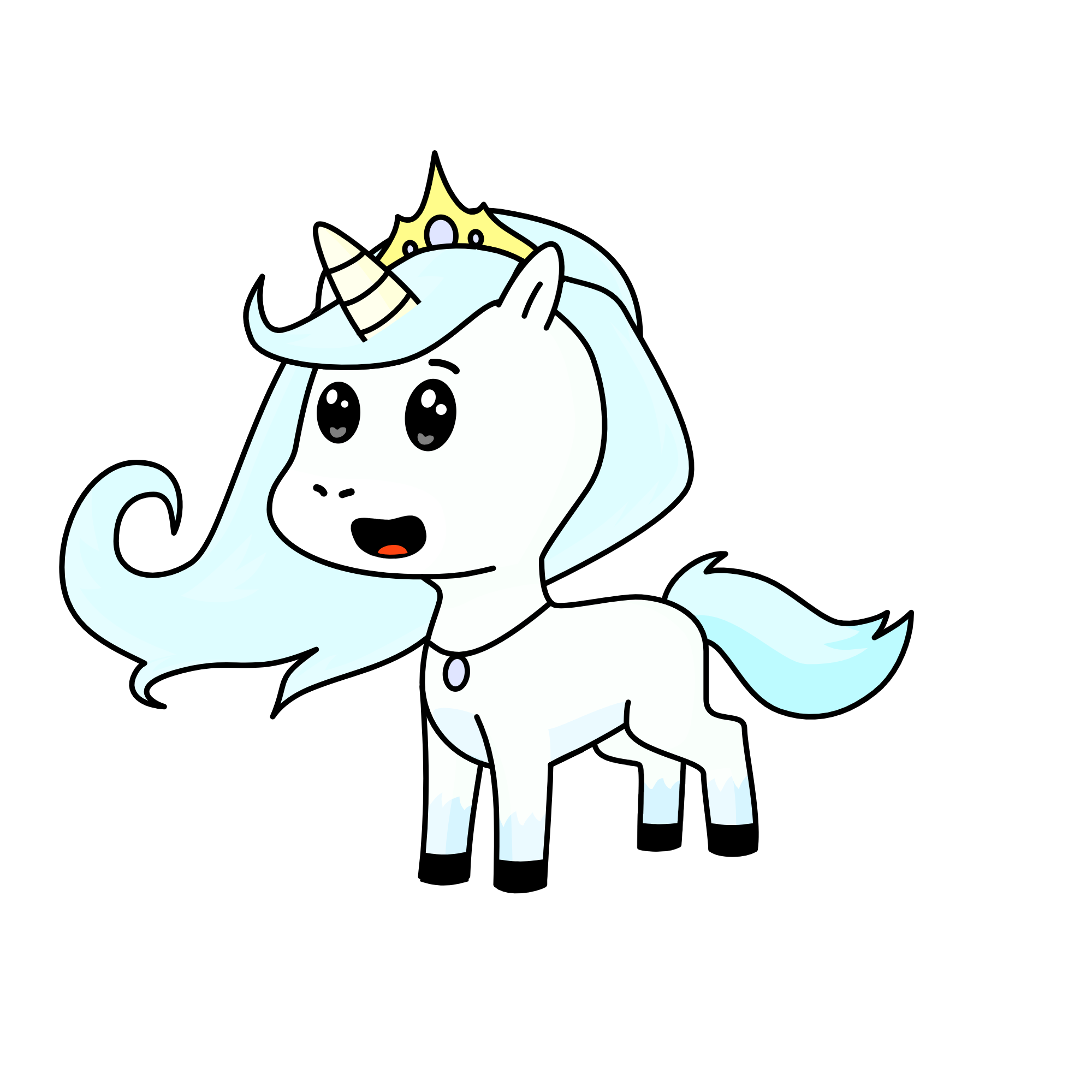 Snow flack , the unicorn
