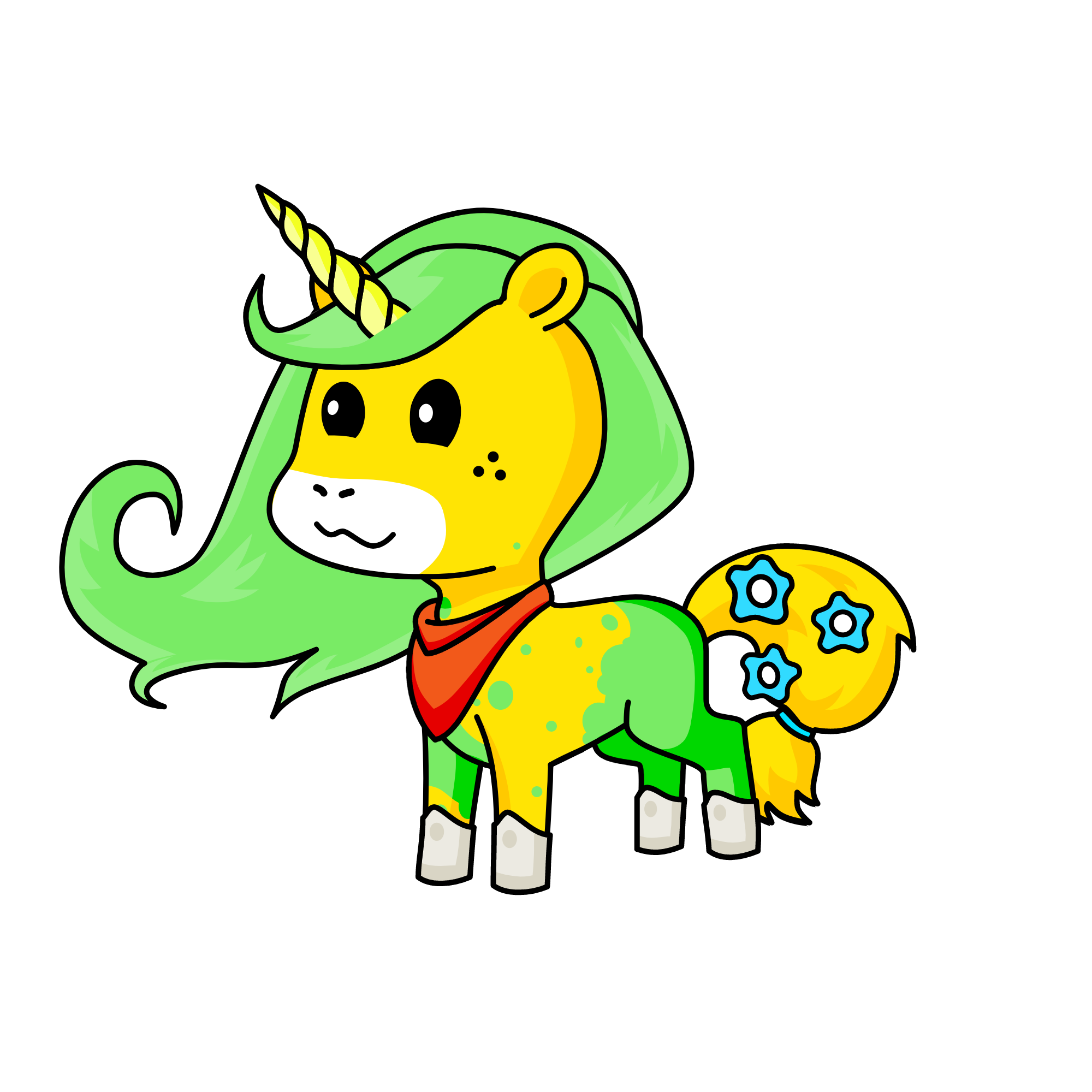 emerald, the unicorn