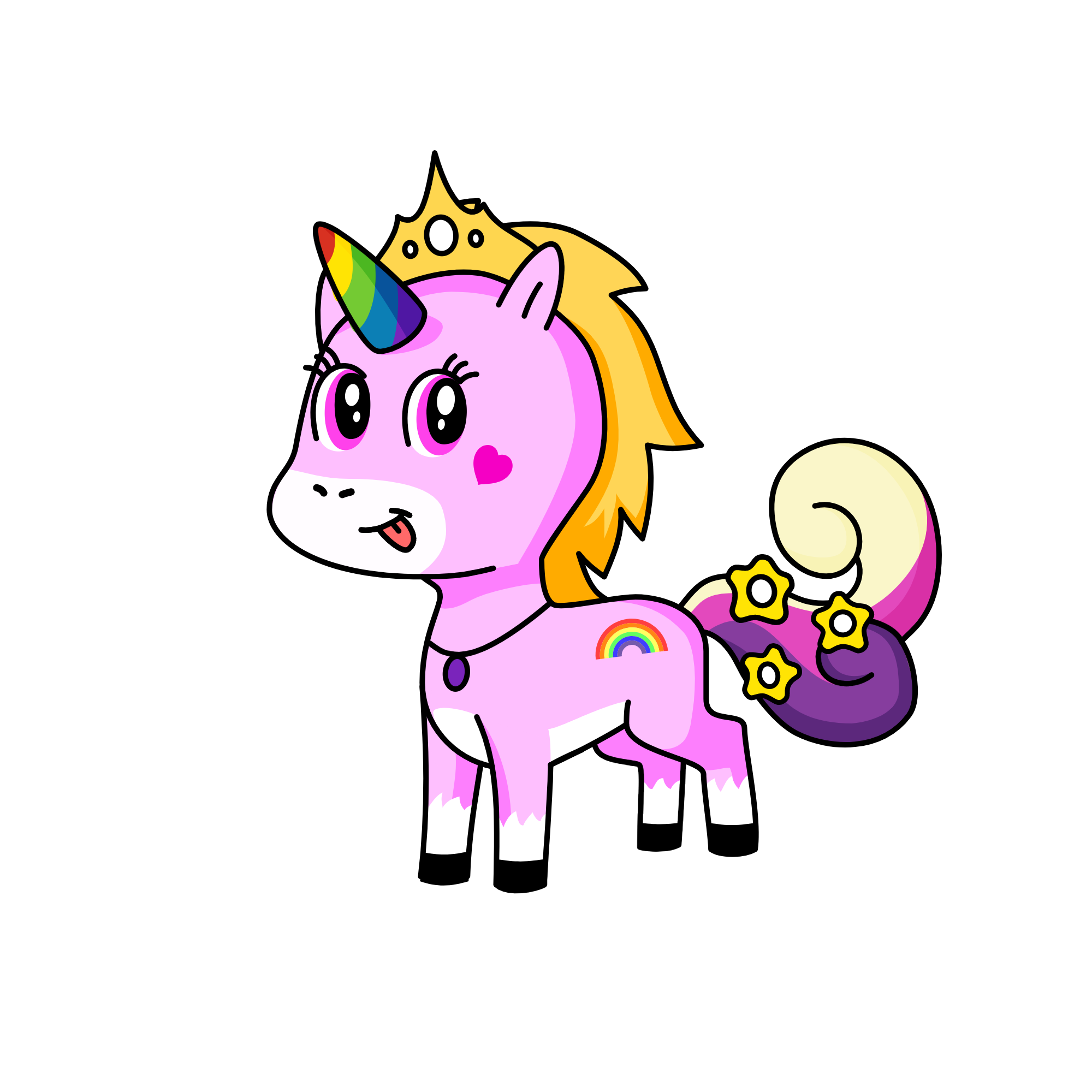 Pink, the unicorn