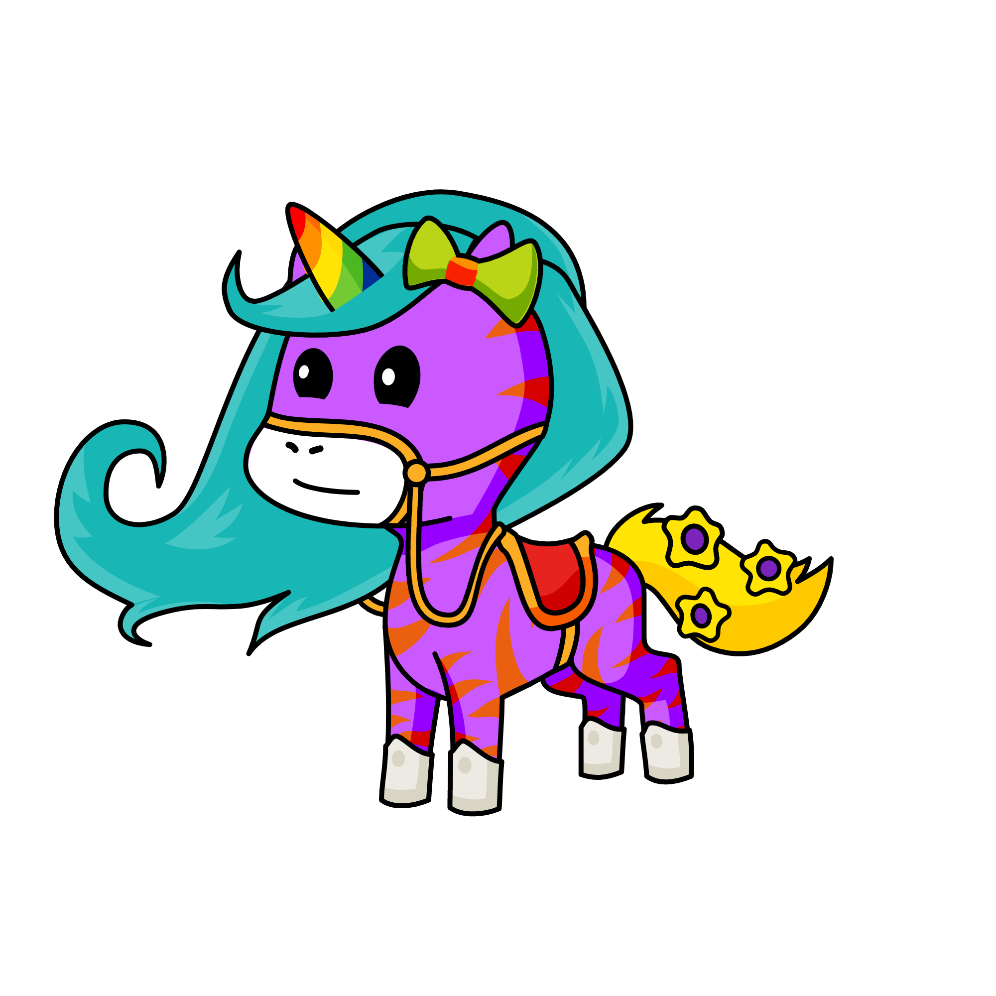 rainbowcorn, the unicorn