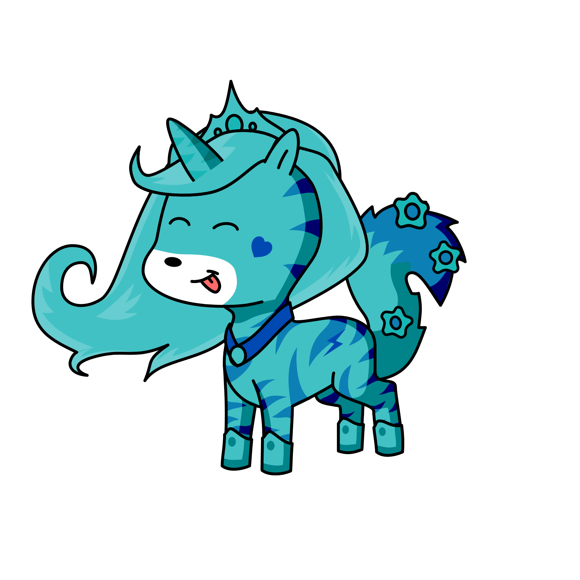 Water princess, the unicorn