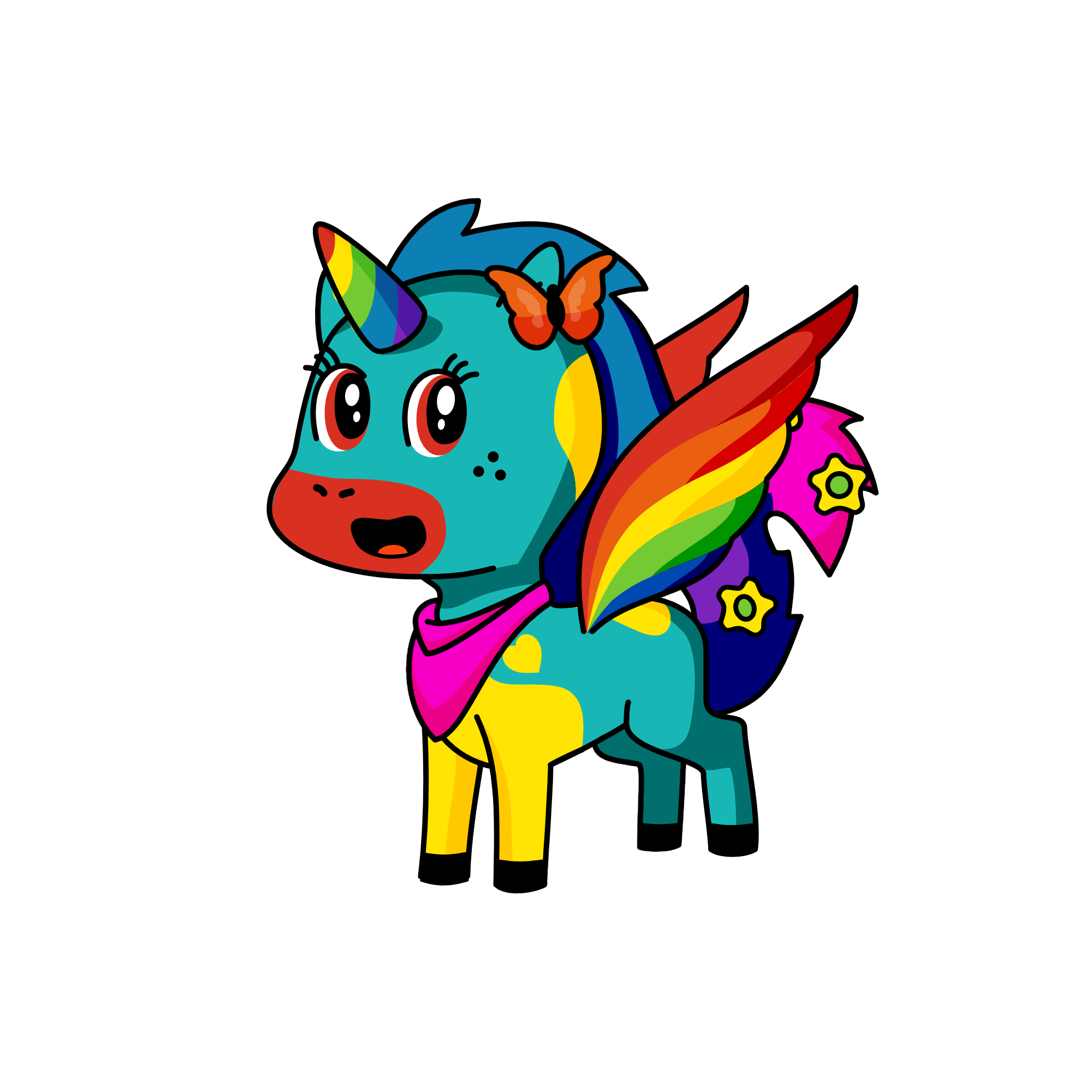 rainbow, the unicorn