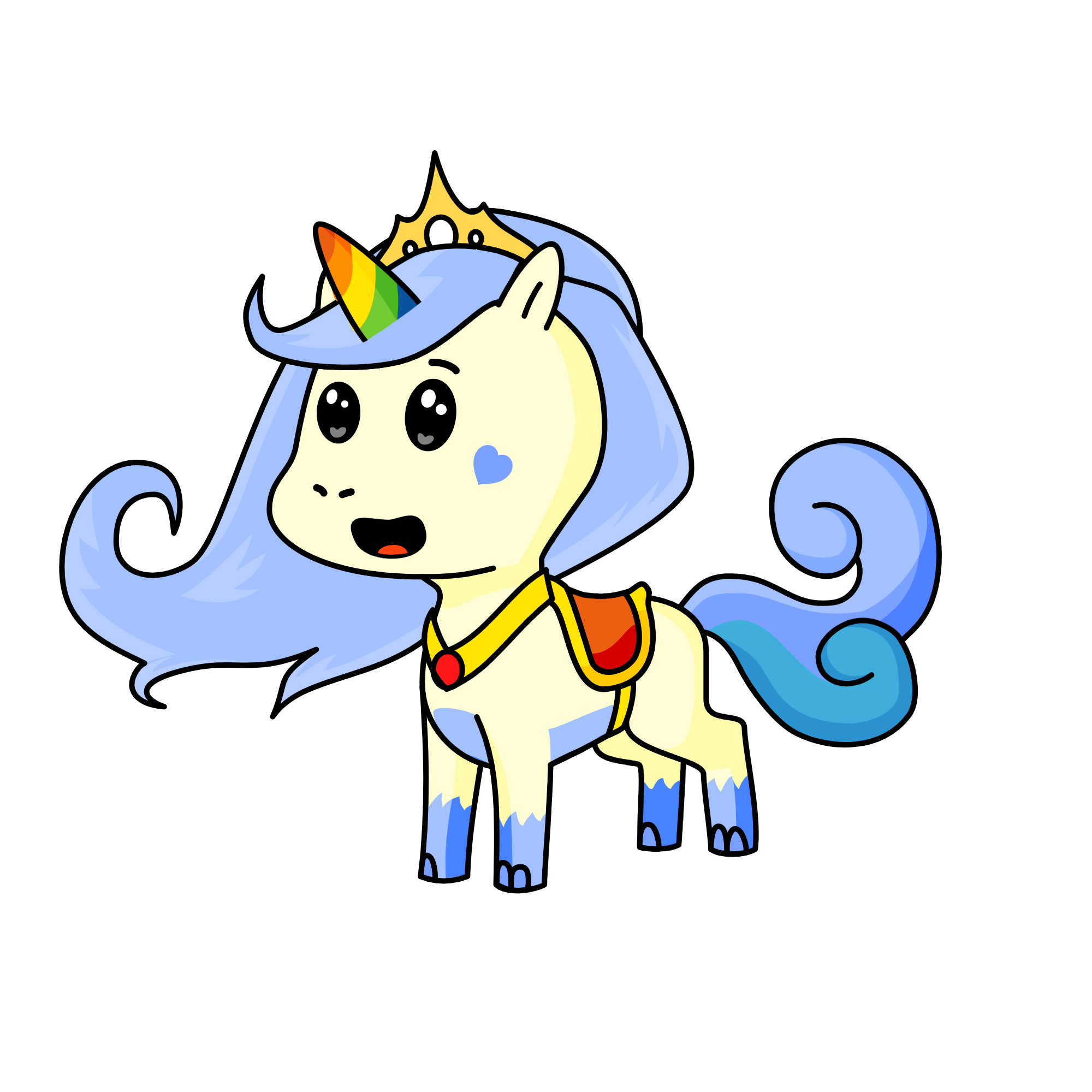 Saphire, the unicorn