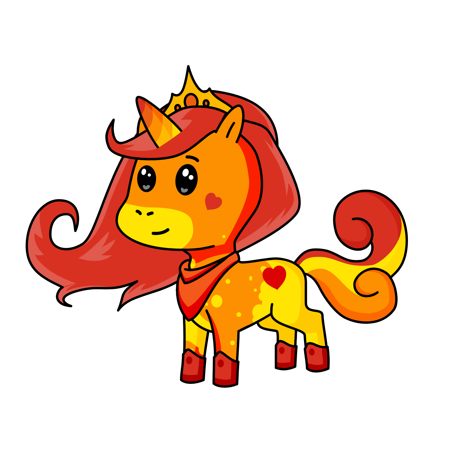 flame, the unicorn
