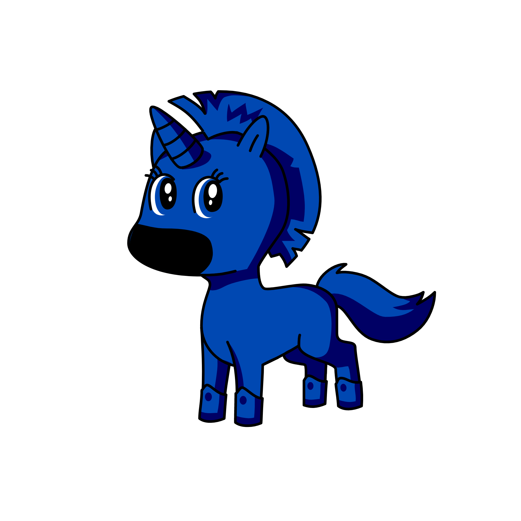 Blue tape, the unicorn
