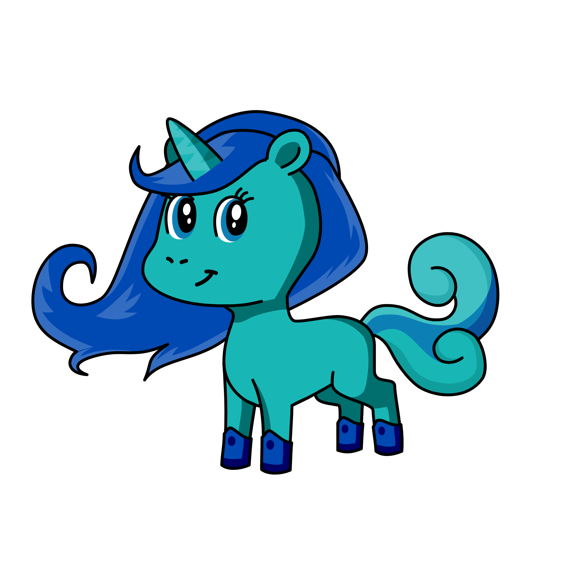 Ice crystal, the unicorn