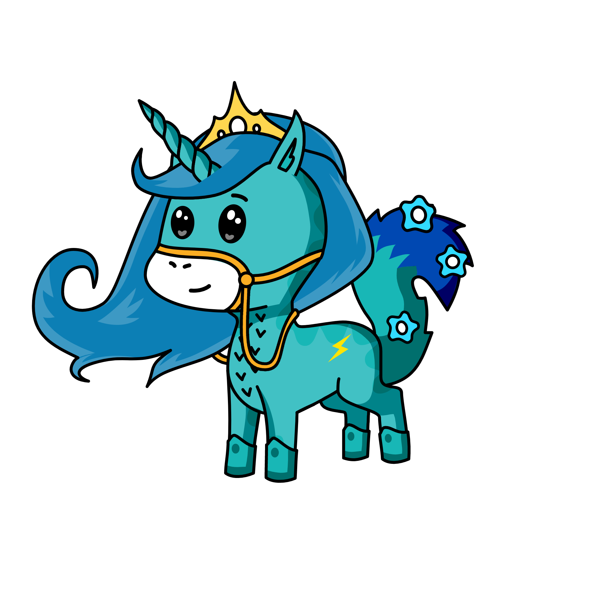 Winter, the unicorn