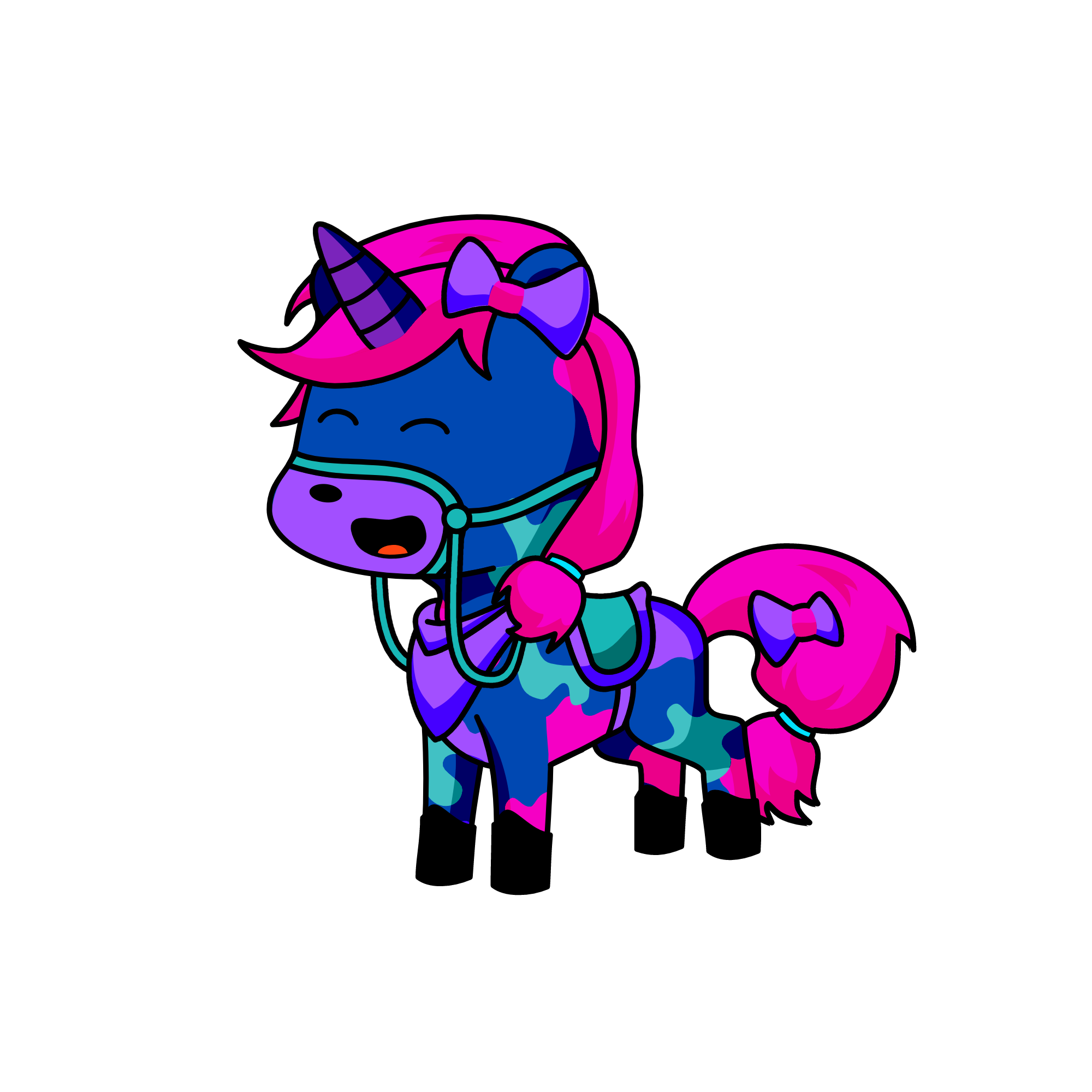 Dark Night, the unicorn