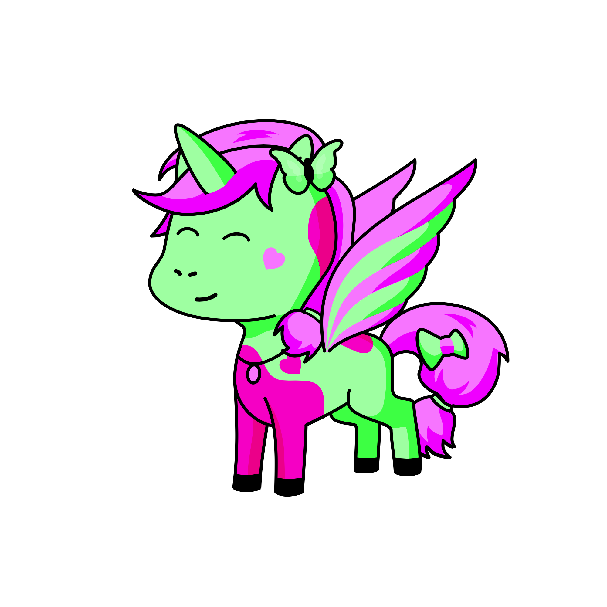 Pinky, the unicorn