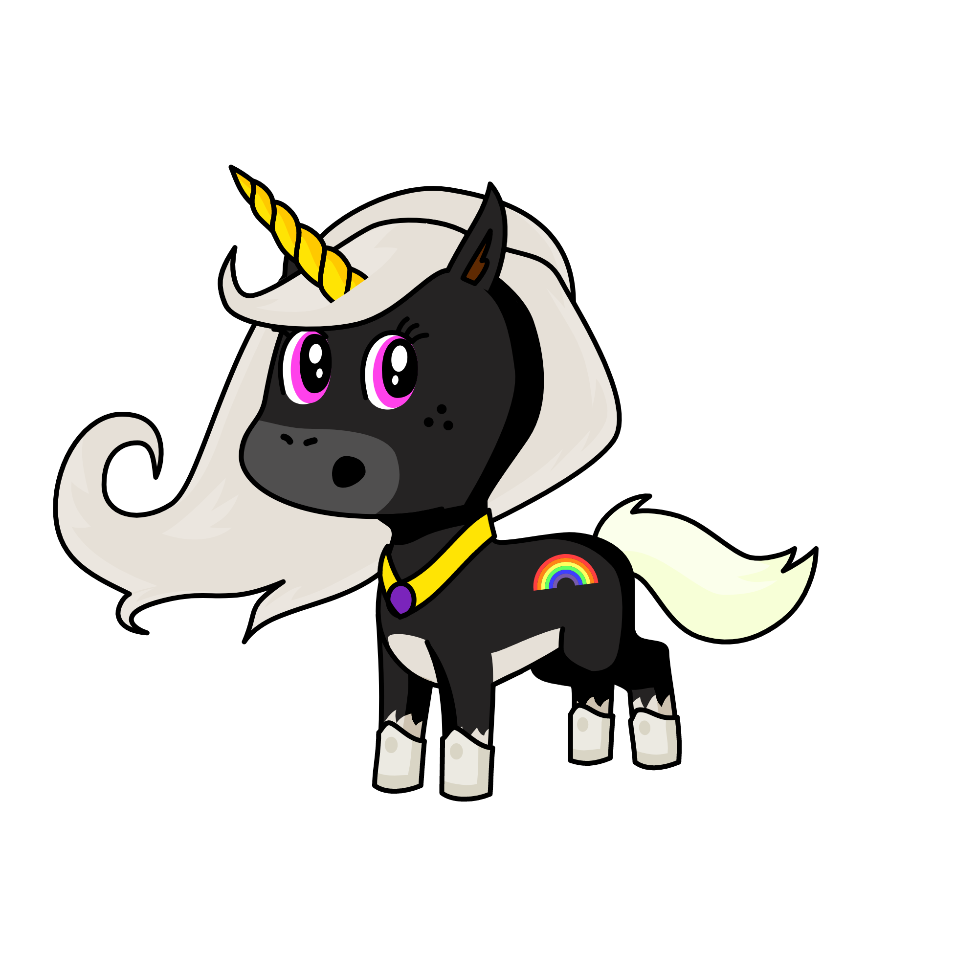 Mid'aight, the unicorn
