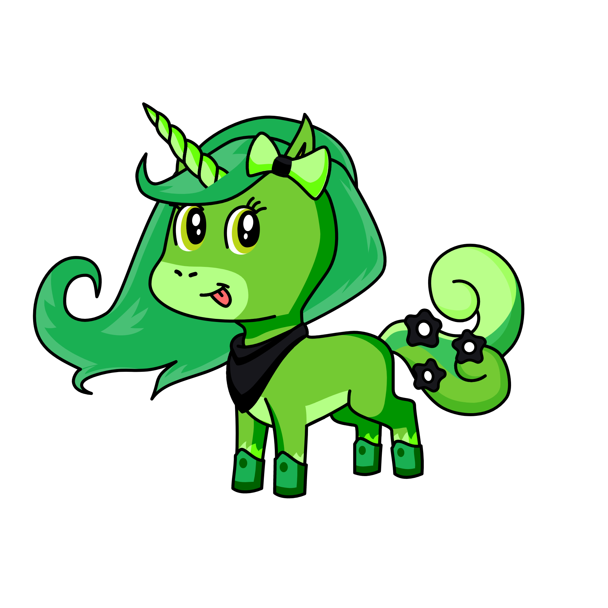 Minty Emerald, the unicorn