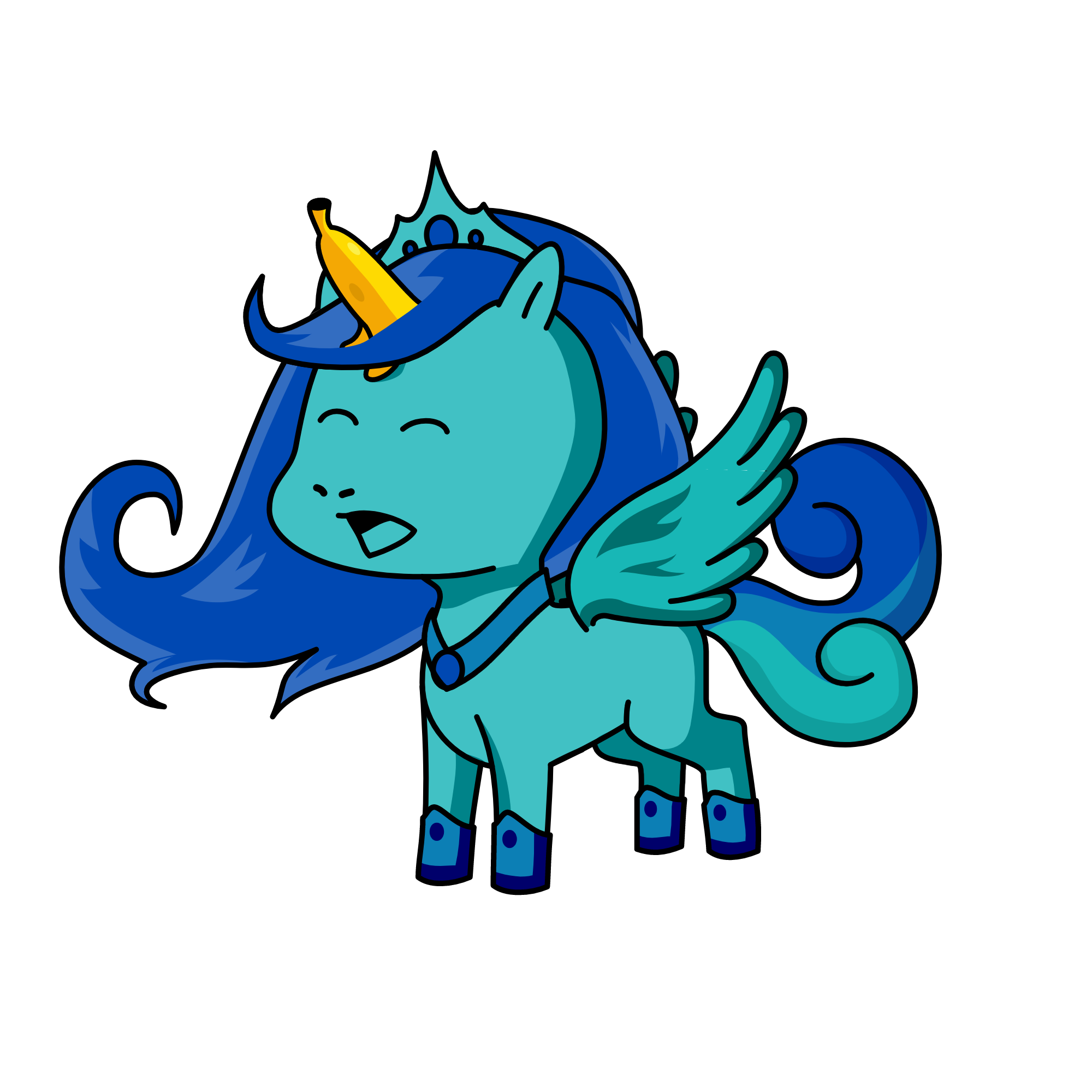 who threw their banana pill to the princess, the unicorn