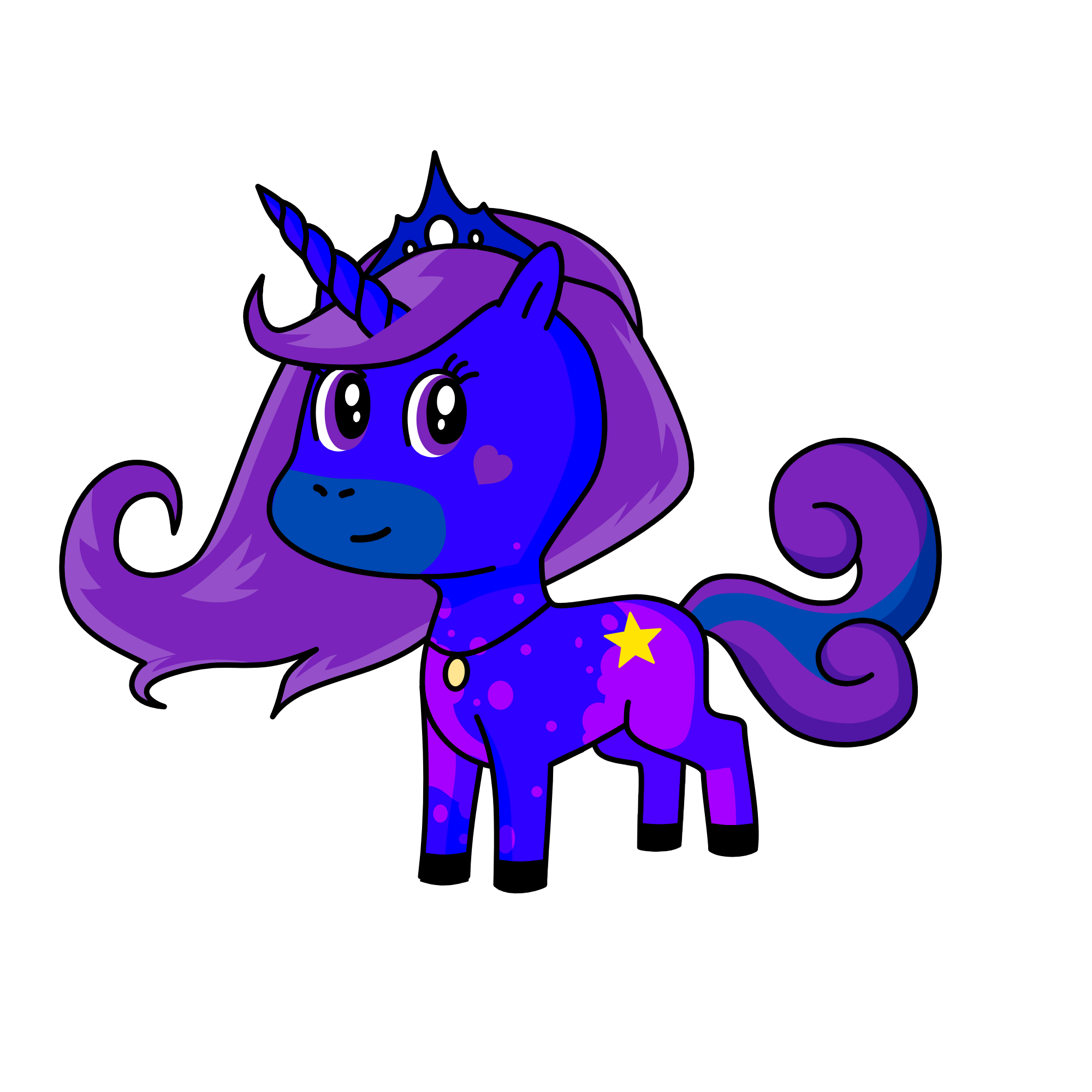 Princess Luna, the unicorn