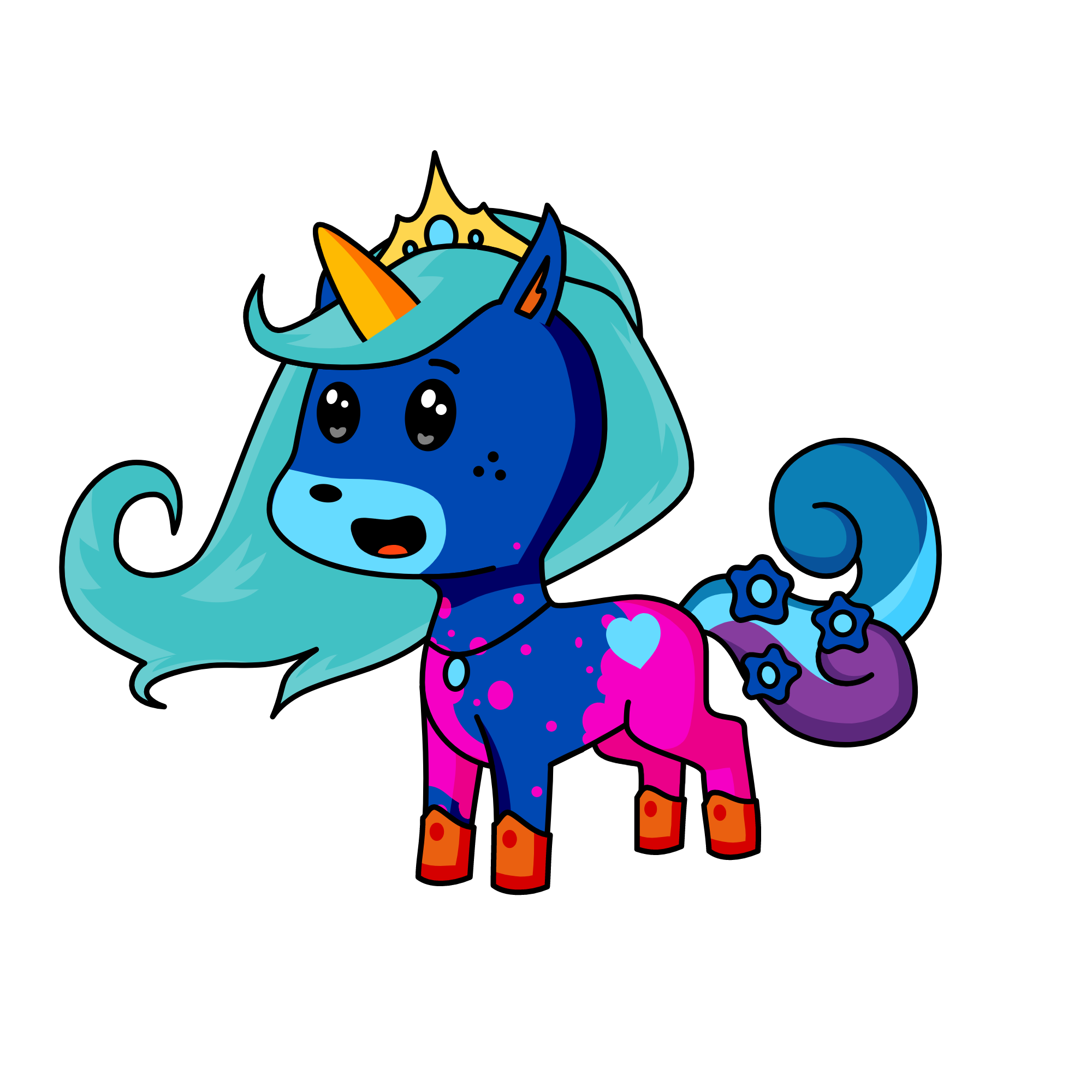 moon glow light, the unicorn